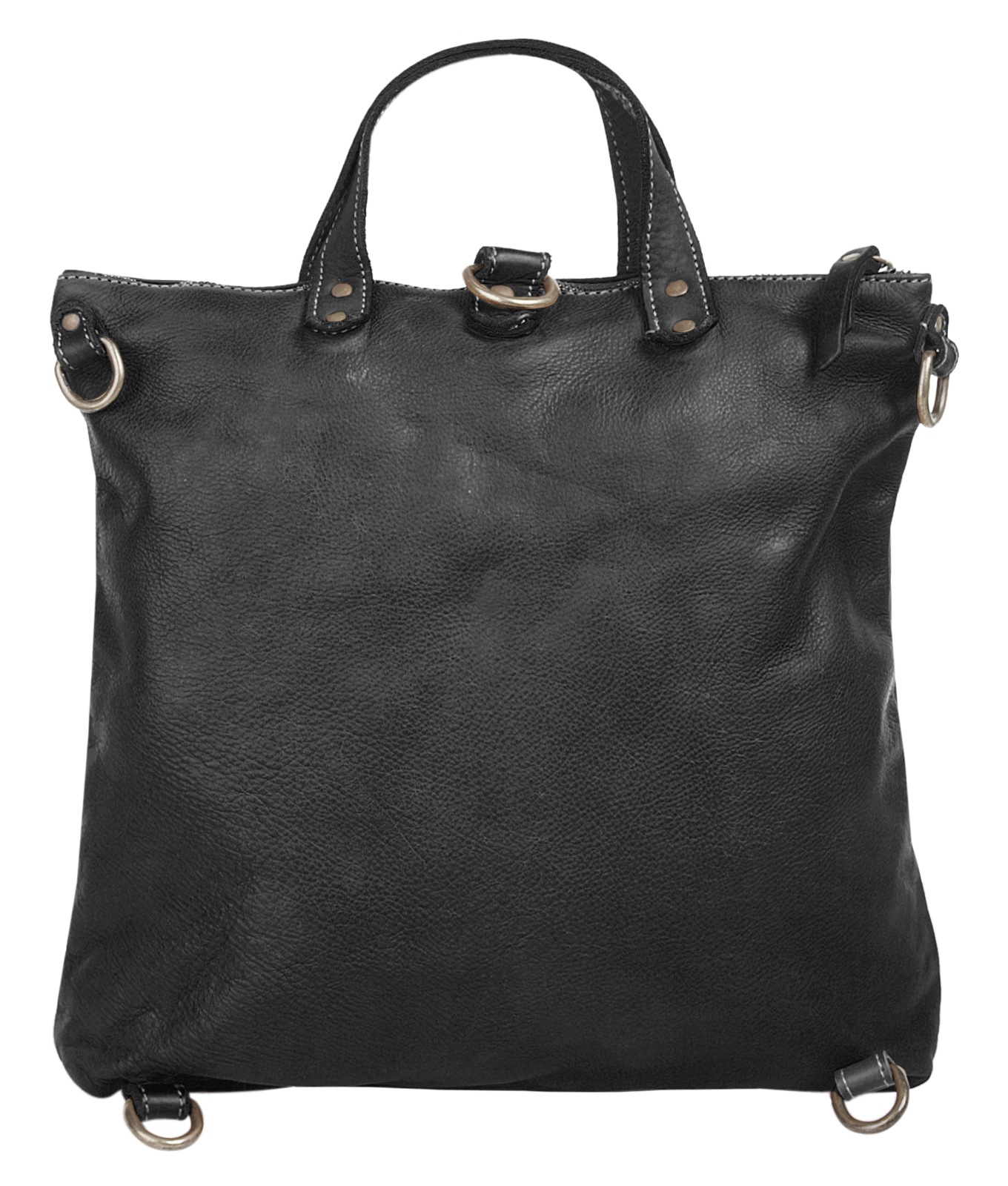 Cluty Umhängetasche, echt Leder, Made in Italy