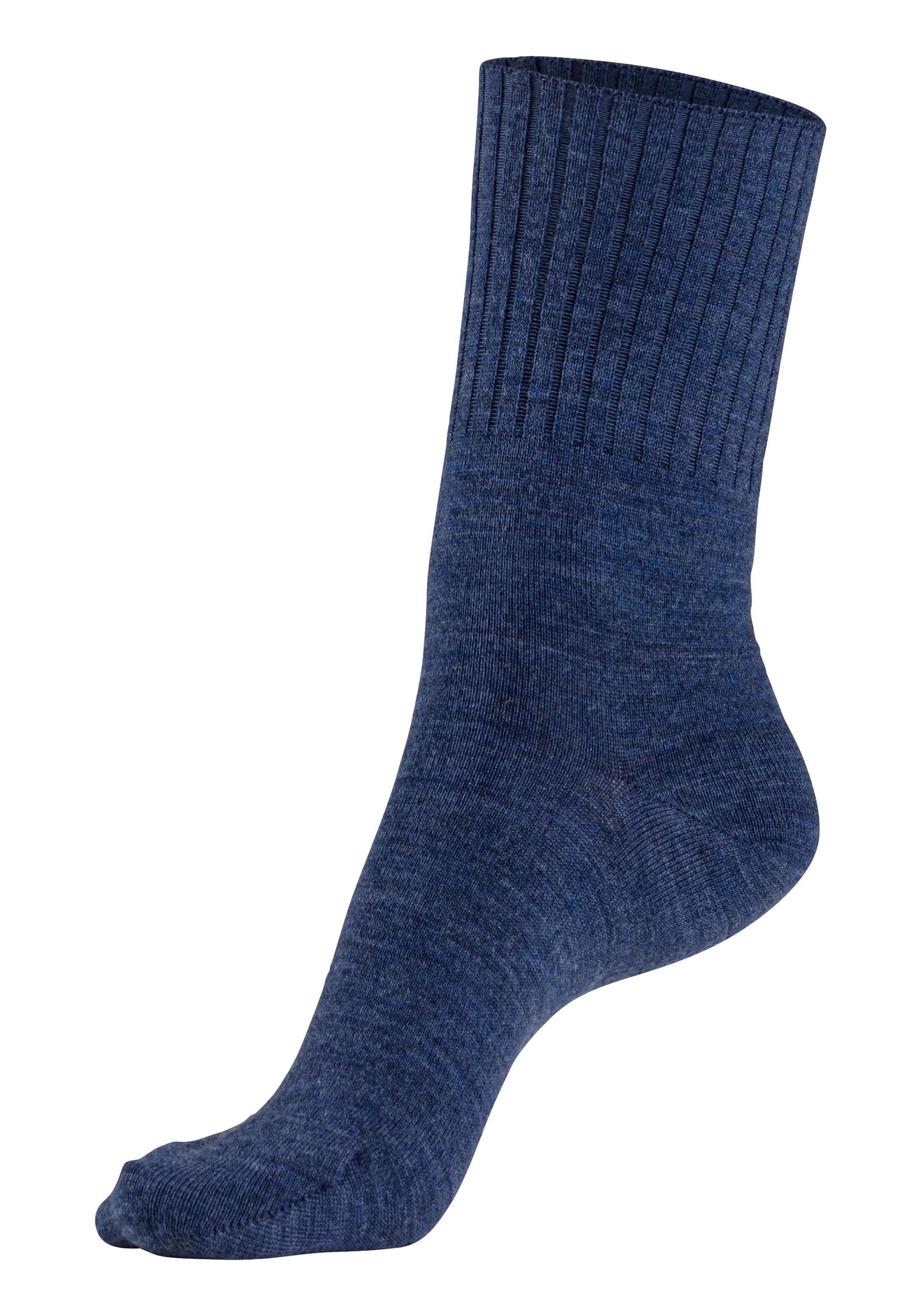 Lavana Umschlagsocken, (Packung, 3 Paar), fein gestrickt mit 53% Wolle