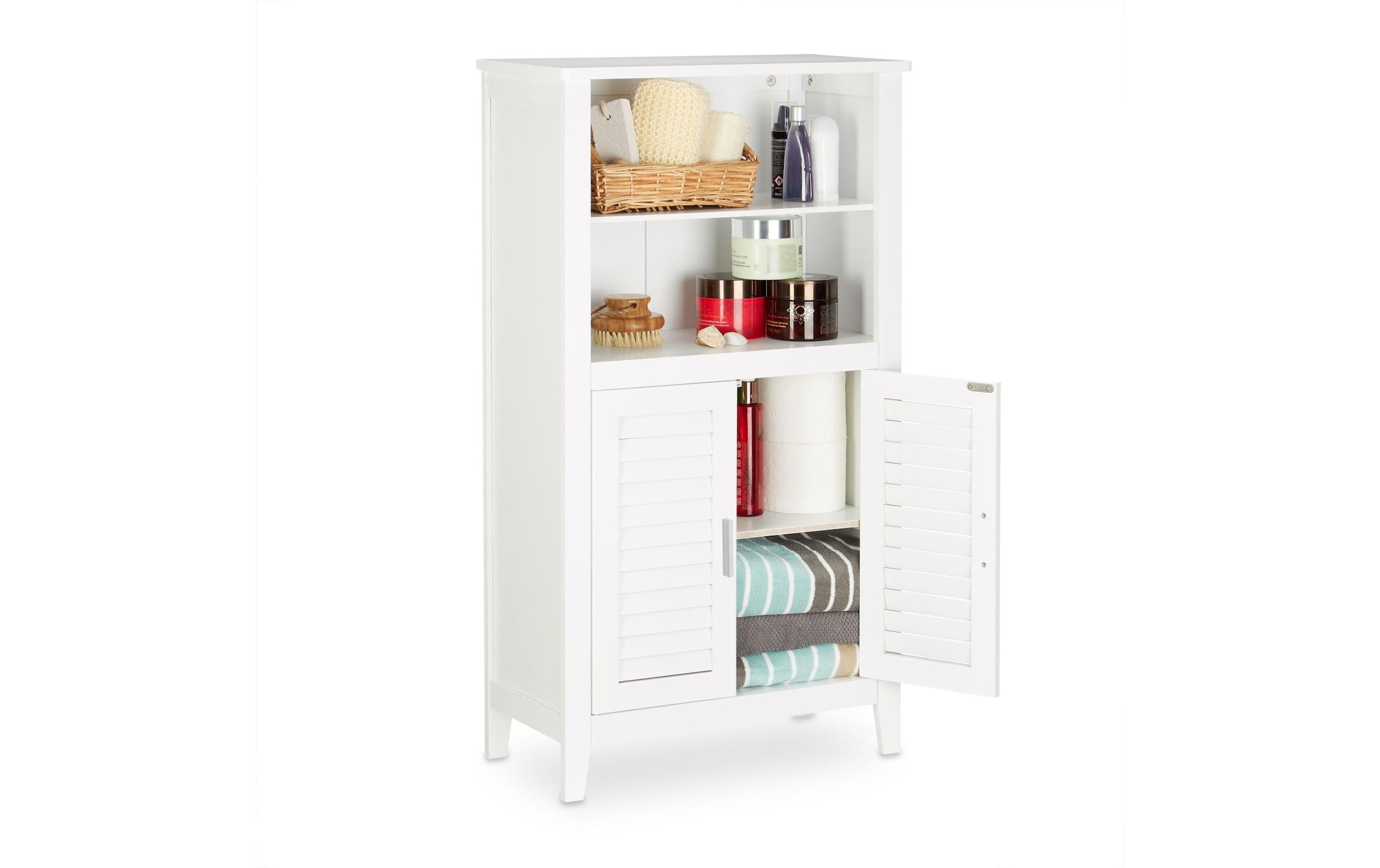 relaxdays Badregal »92 x 50 x 45071 cm, Weiss«