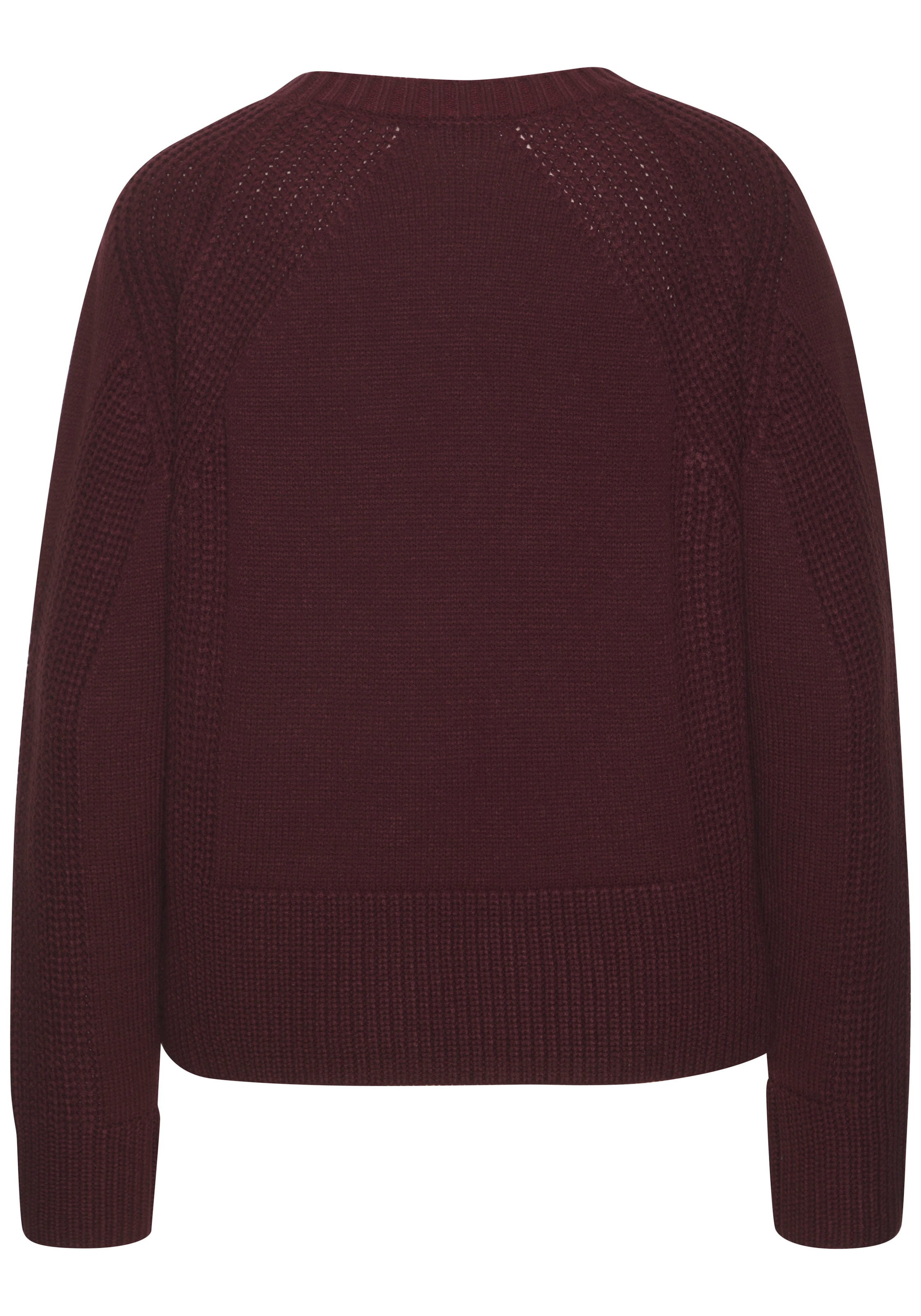 LASCANA Strickpullover, mit Grobstrick-Details, Damen Pullover mit Rundhals