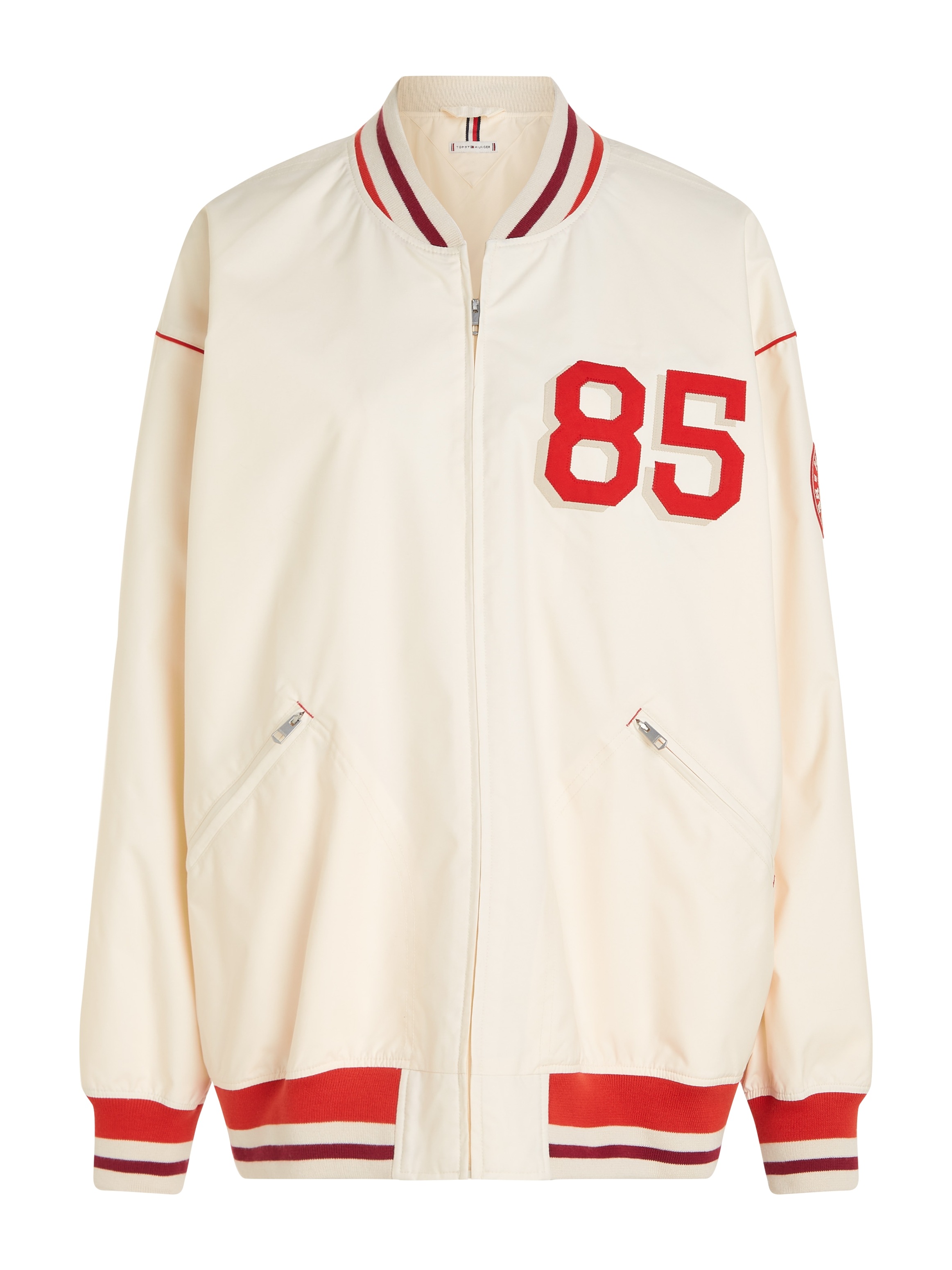 Tommy Hilfiger Outdoorjacke »OVERSIZED BASEBALL JACKET«, mit Logopatch