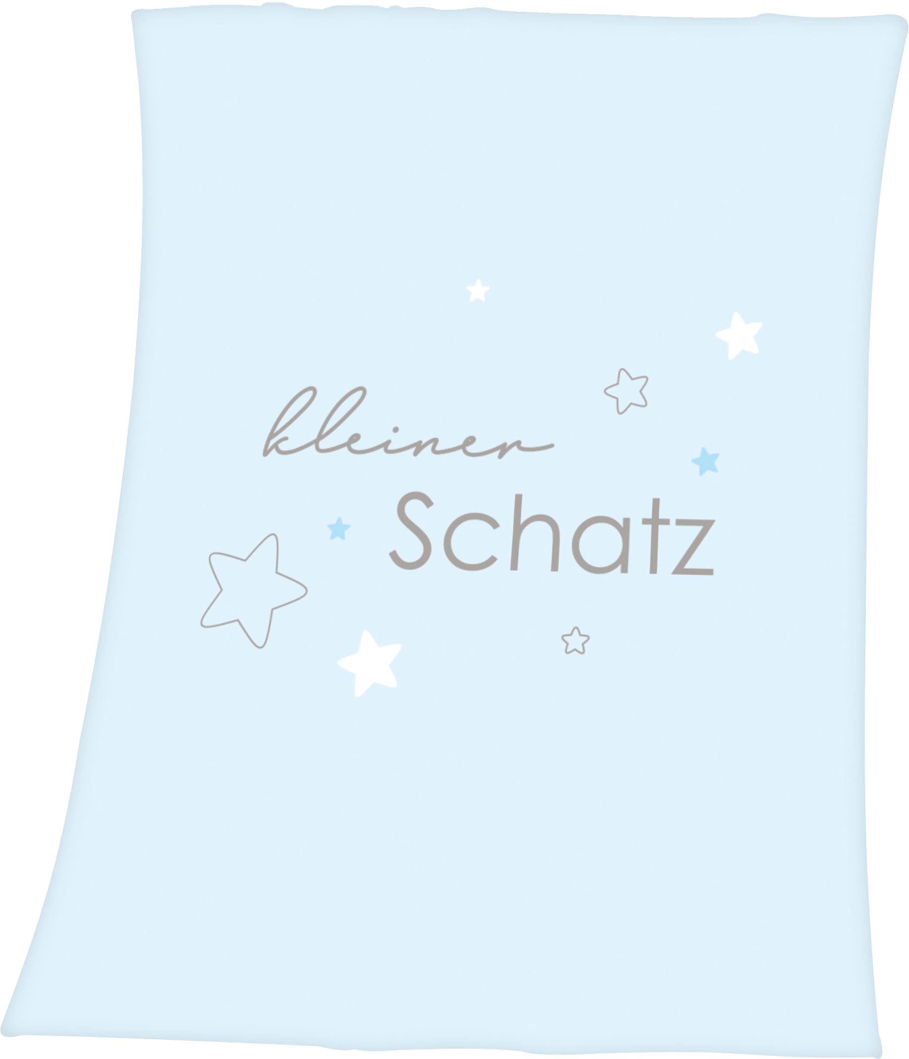 Baby Best Babydecke »Kleiner Schatz«, mit liebevollem Schriftzug, Kuscheldecke