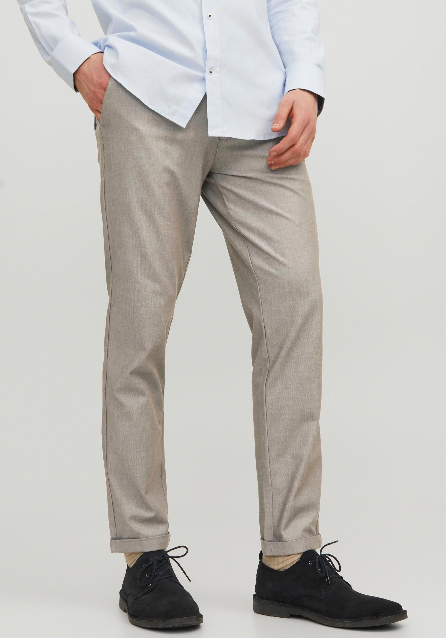 Jack & Jones Chinohose "MARCO – Chinohose mit Stretchanteil und Komfort" modisch, slim fit, Web