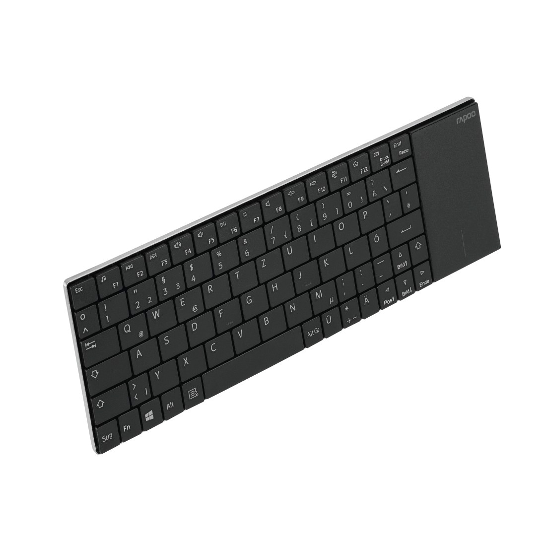 Rapoo Tastatur »E2710 kabellose Multimedia-Tastatur, 2.4 GHz Wireless Verbindung«, (Fn-Tasten-Touchpad)