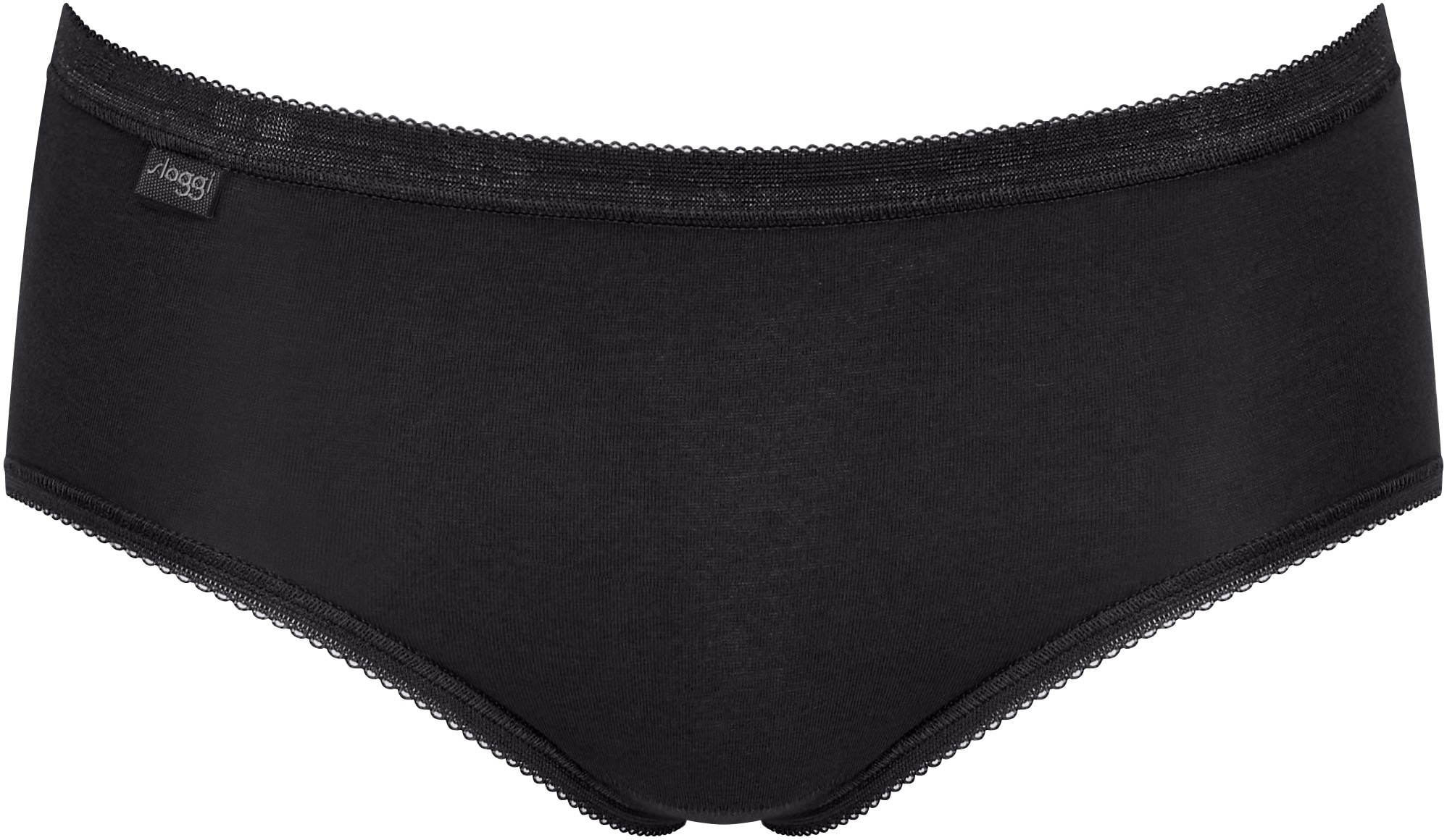 sloggi Midislip »Basic+«, (4er Pack), Baumwollmix, elastisch, weiche Nähte, bequem, feminin