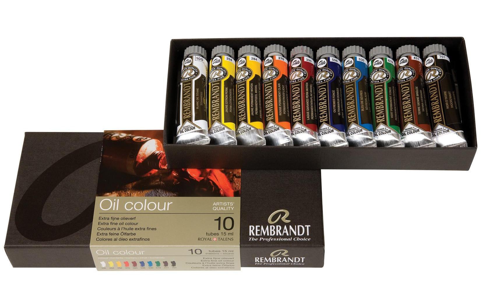 Ölfarbe »Rembrandt Basic-Set 10 Tuben à 15 ml«