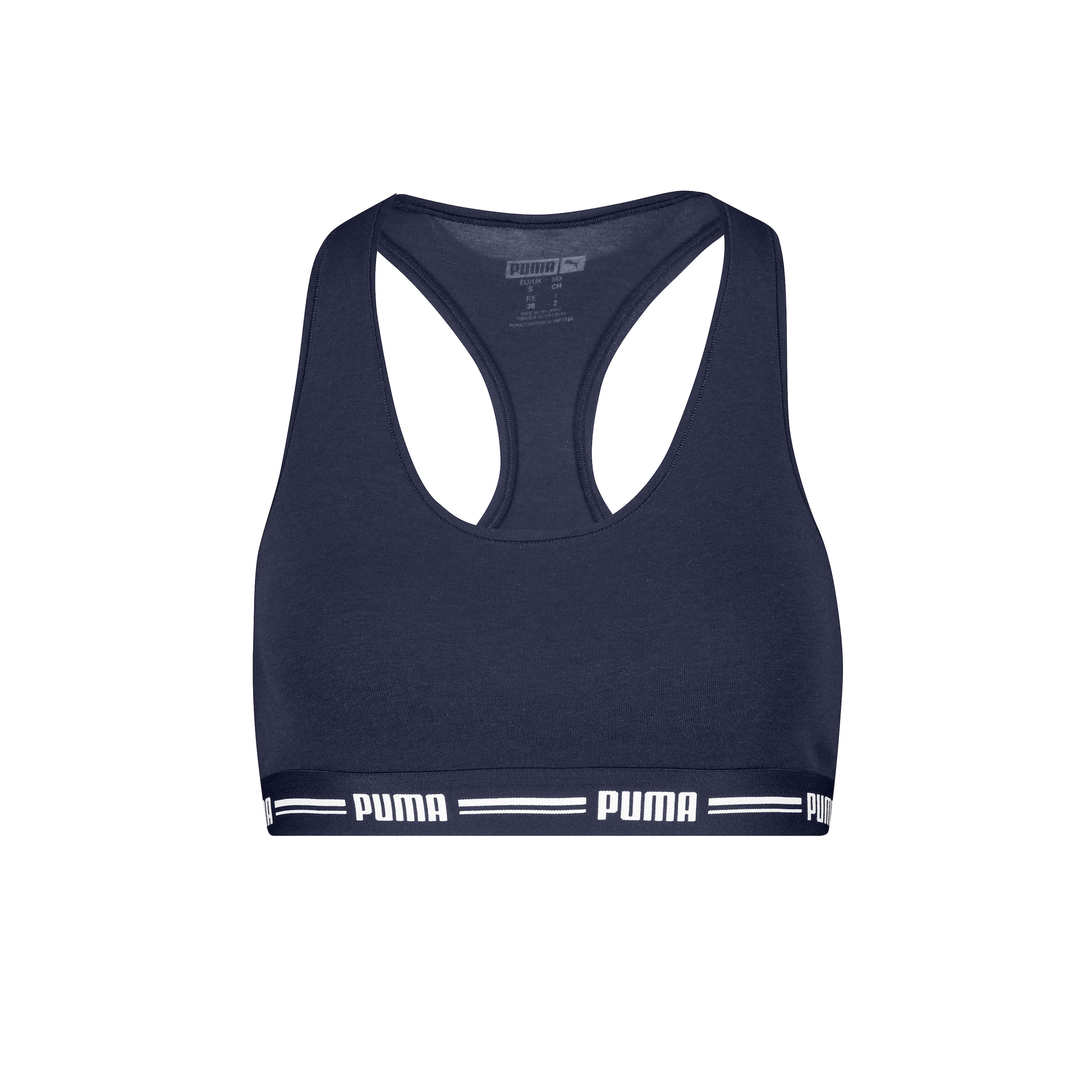 PUMA Sport-Bustier »PUMA WOMEN RACER BACK TOP 1P HANG«, mit markantem Logobund