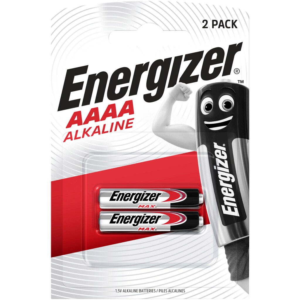 Energizer Batterie »2er Pack Alkali Mangan Piccolo E96 (AAAA)«, 1,5 V, (2 St.)