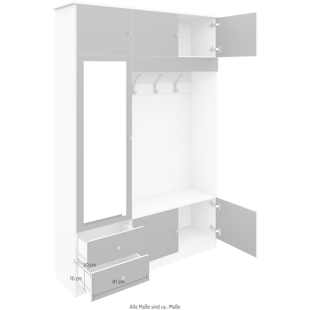❤ borchardt Möbel Garderobenschrank »Kompakta«, Höhe 202 cm ordern im  Jelmoli-Online Shop