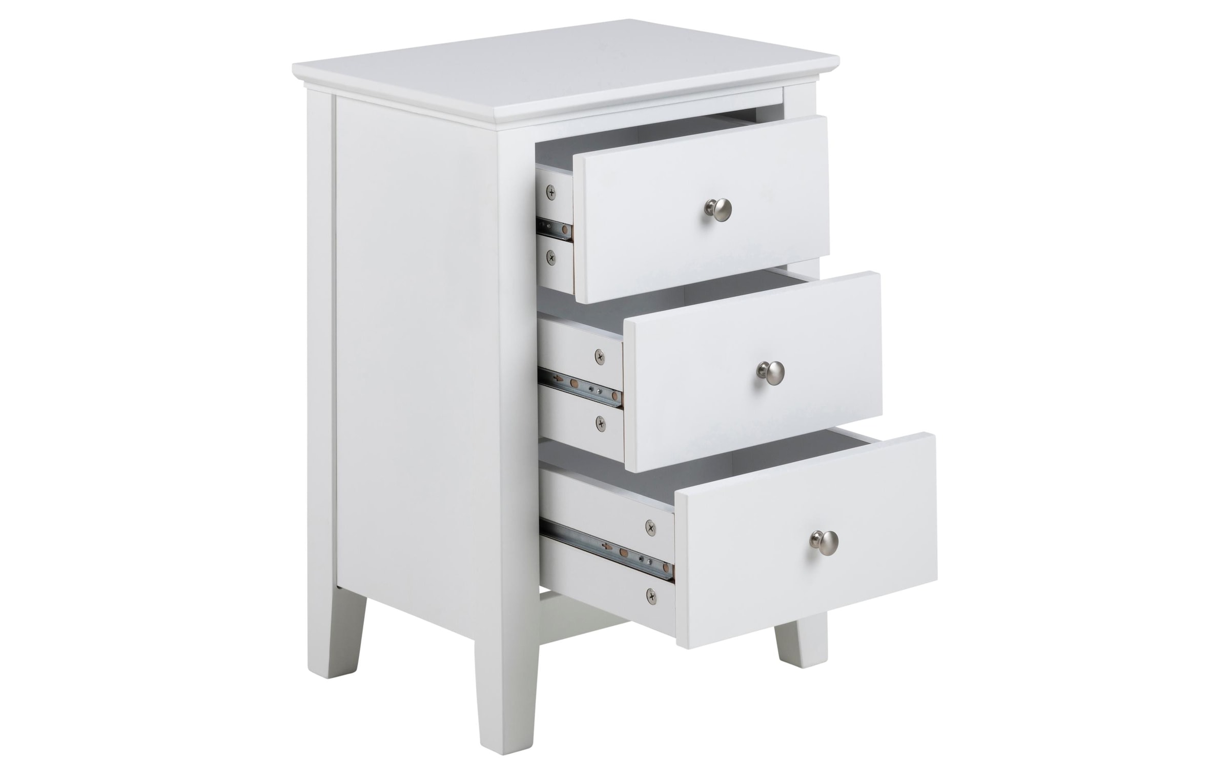 AC Design Nachttisch »Linnea 45 cm x 62.8 cm, Weiss glanz«