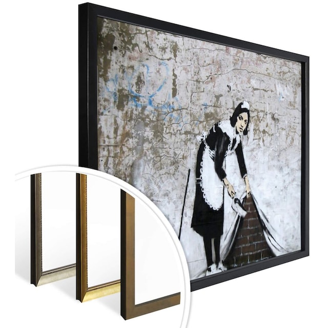 Wall-Art Poster »Graffiti Bilder Maid in London«, Menschen, (1 St.), Poster,  Wandbild, Bild, Wandposter online shoppen | Jelmoli-Versand