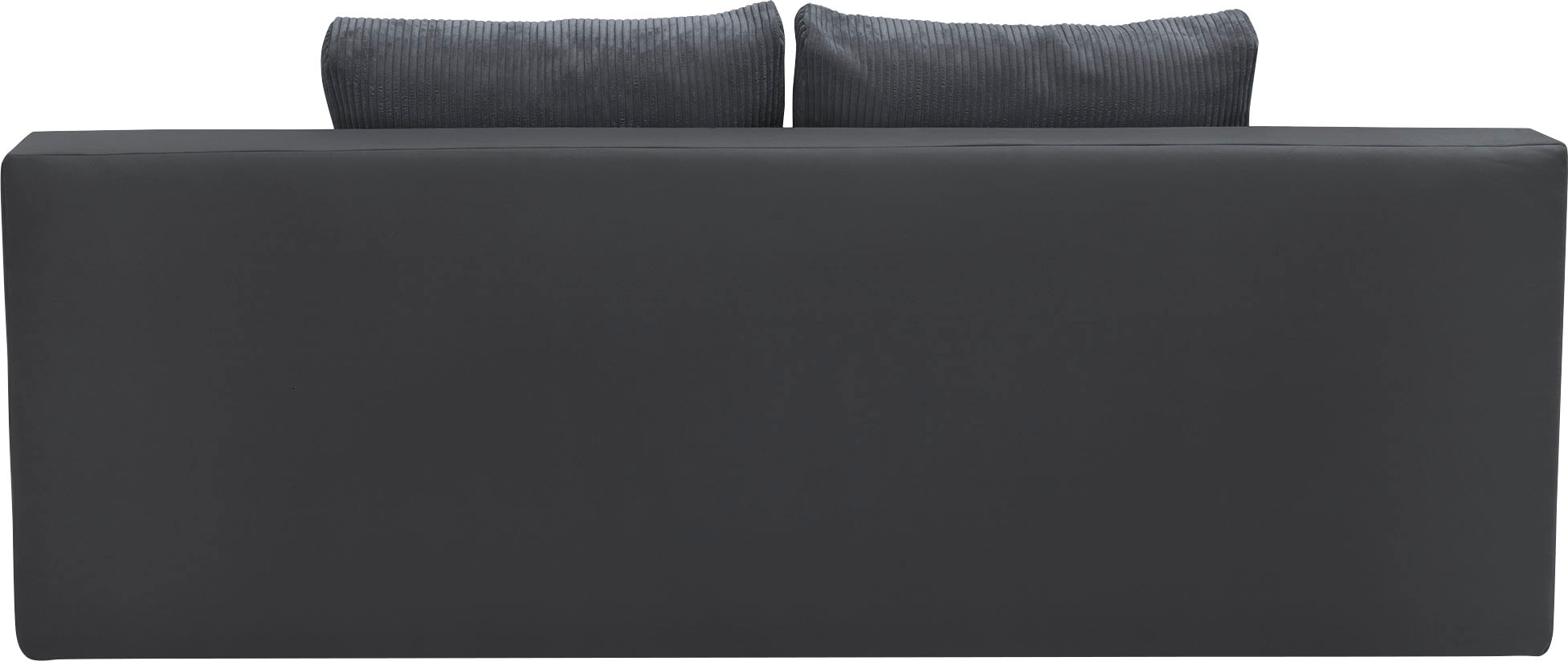 COLLECTION AB Schlafsofa »Chicago mit Bettfunktion, Schlafcouch«, inklusive Bettkasten, Cord-Samt Bezug, anthrazit