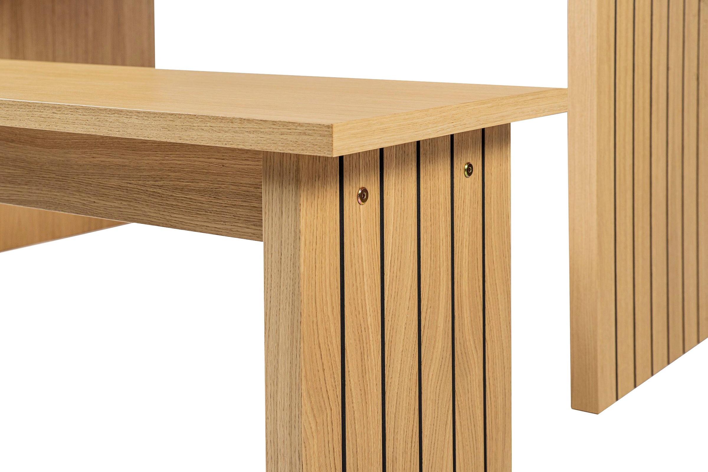 Woodman Esstisch »Stripe«, Holzfurnier aus Eiche, FSC®-zertifiziert