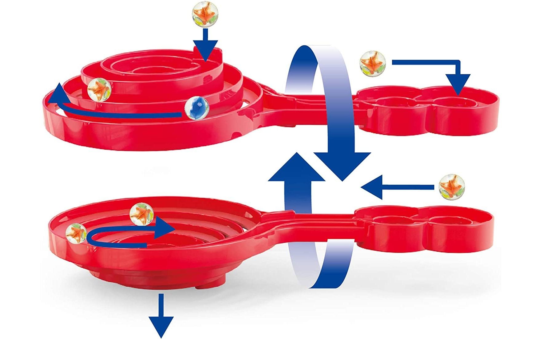 Hape Kugelbahn »Quadrilla Doppel-Spirale«, (18 tlg.)