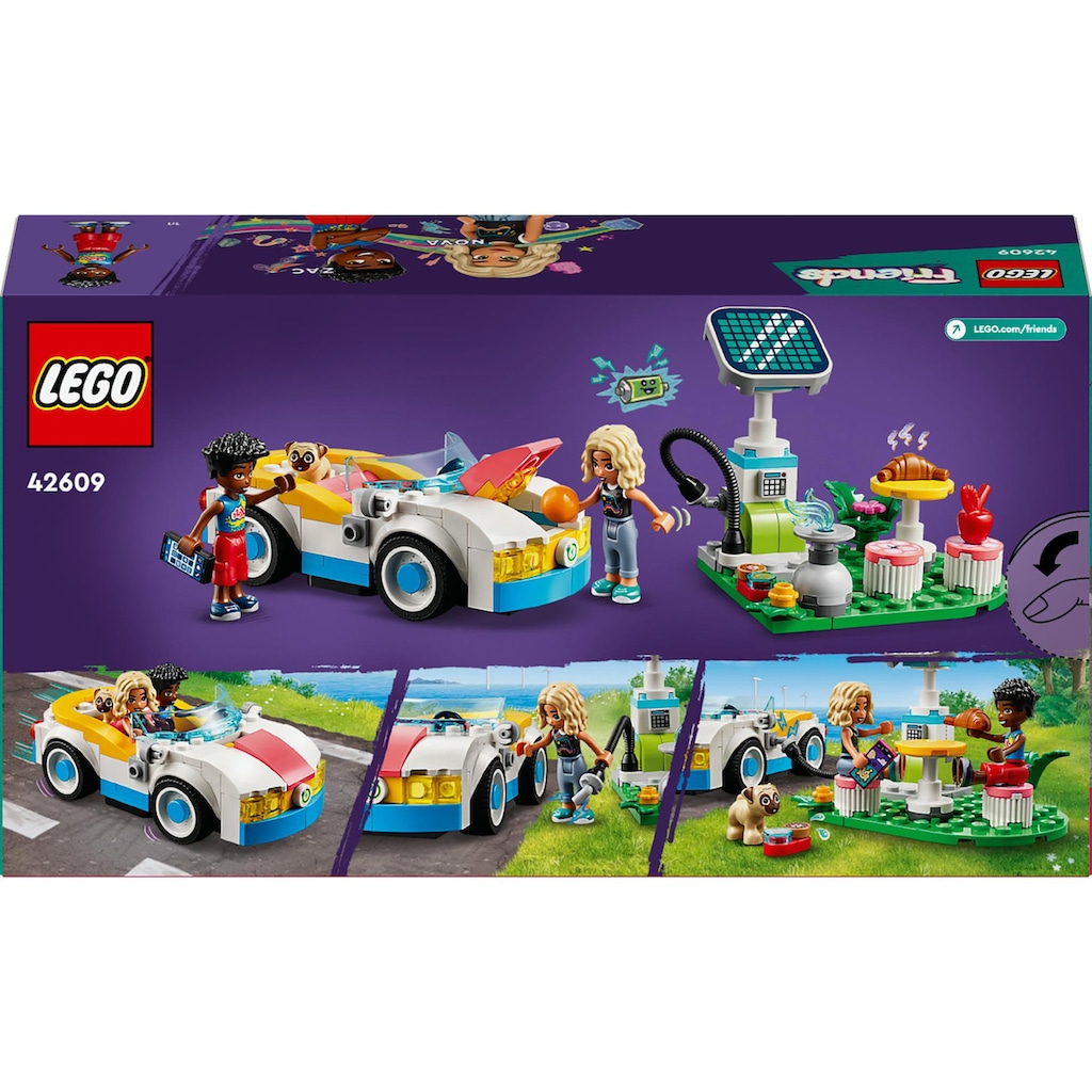 LEGO® Spielbausteine »E-Auto mit Ladestation 42609«, (170 St.)
