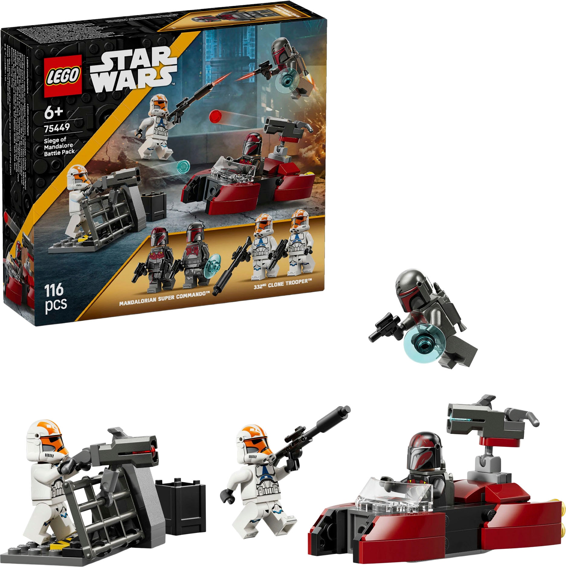 LEGO Konstruktionsspielsteine "Belagerung von Mandalore Battle Pack (75449), LEGO Star Wars" Made in Europe