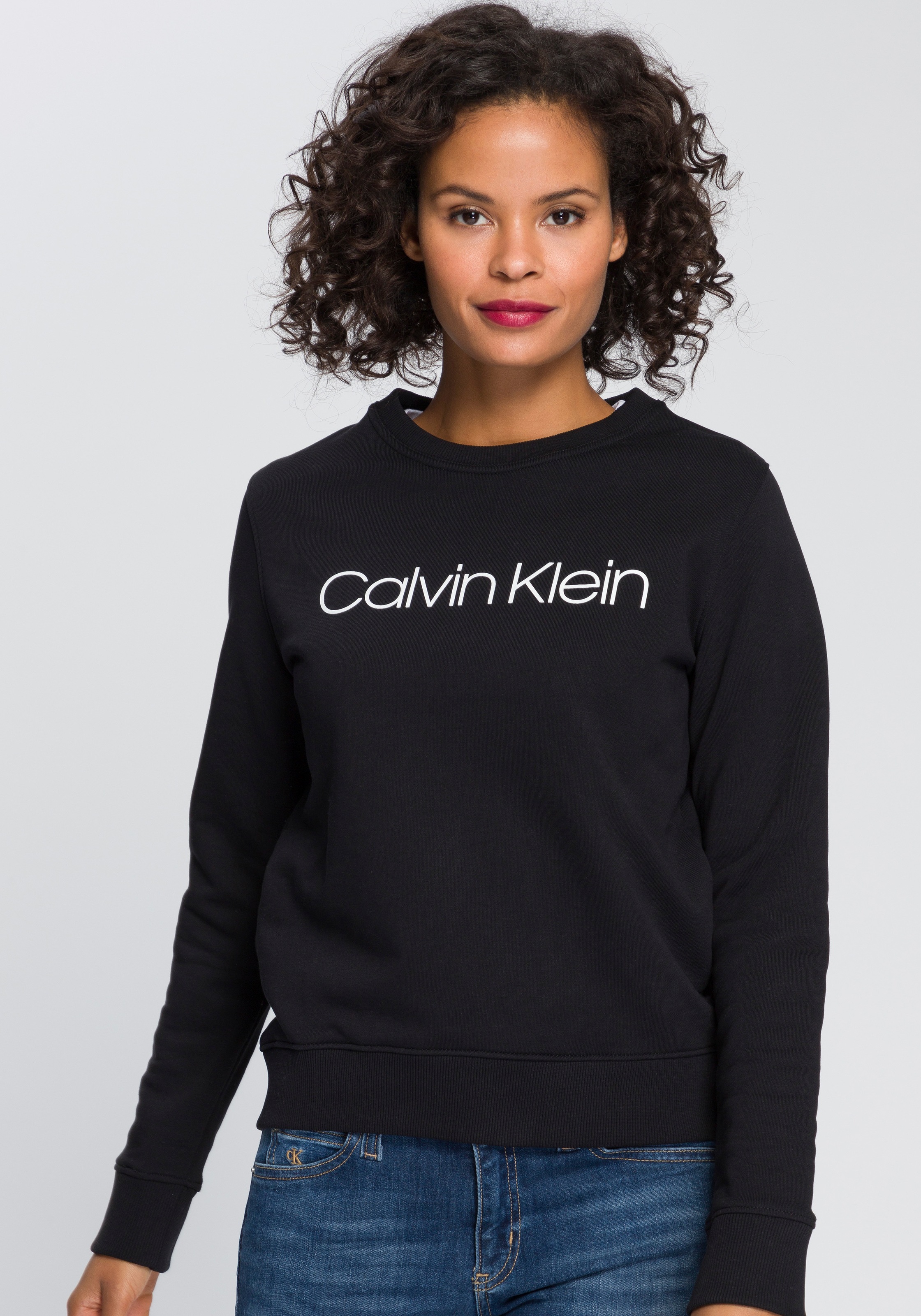 Calvin Klein Sweatshirt »LS CORE LOGO HWK«, mit Calvin Klein Logo-Schriftzug kaufen