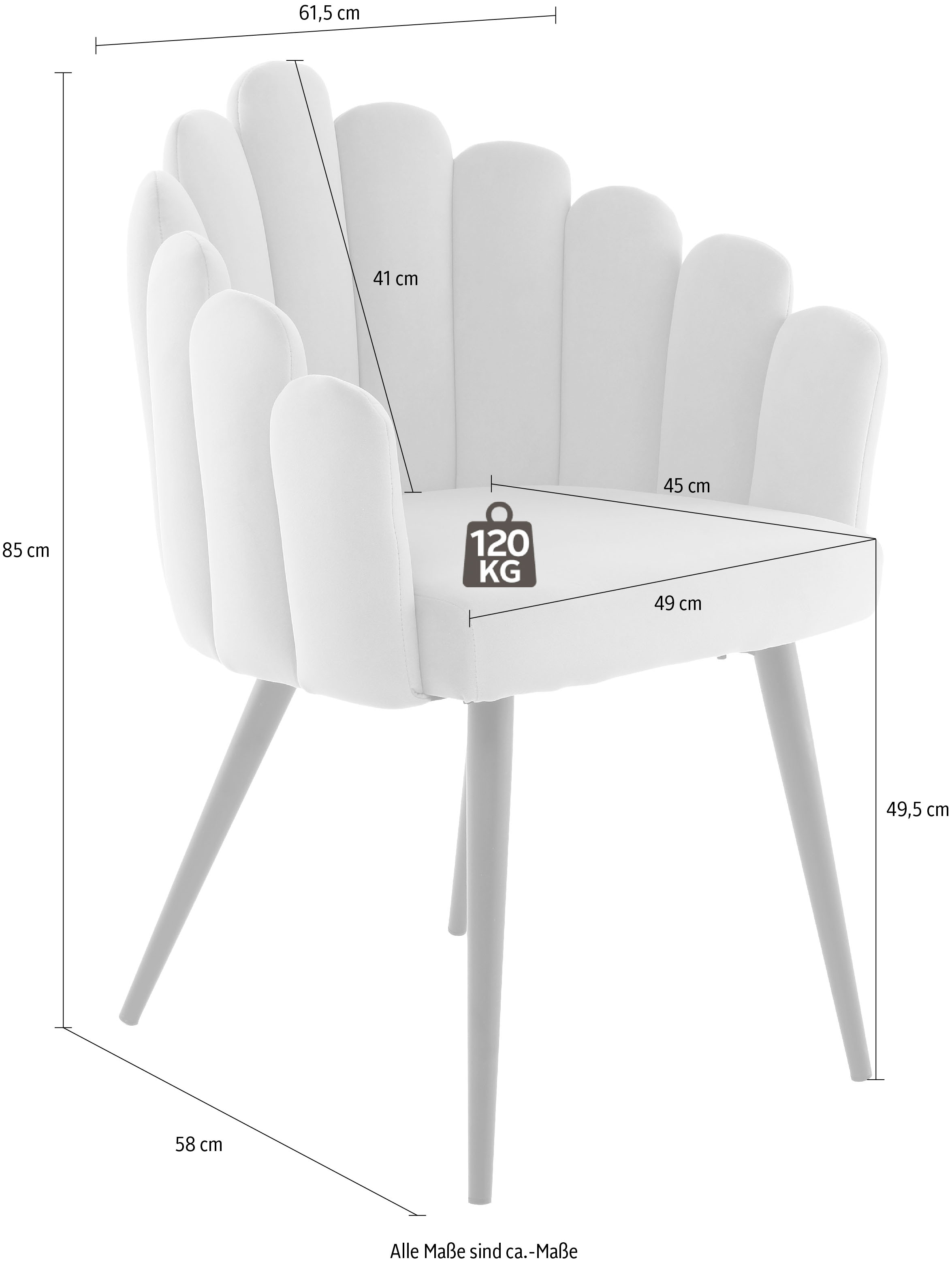 »Stuhl ❤ 525«, modern im Jelmoli-Online Shop ordern Polsterstuhl samtweicher Kayoom Bezug, Jeane