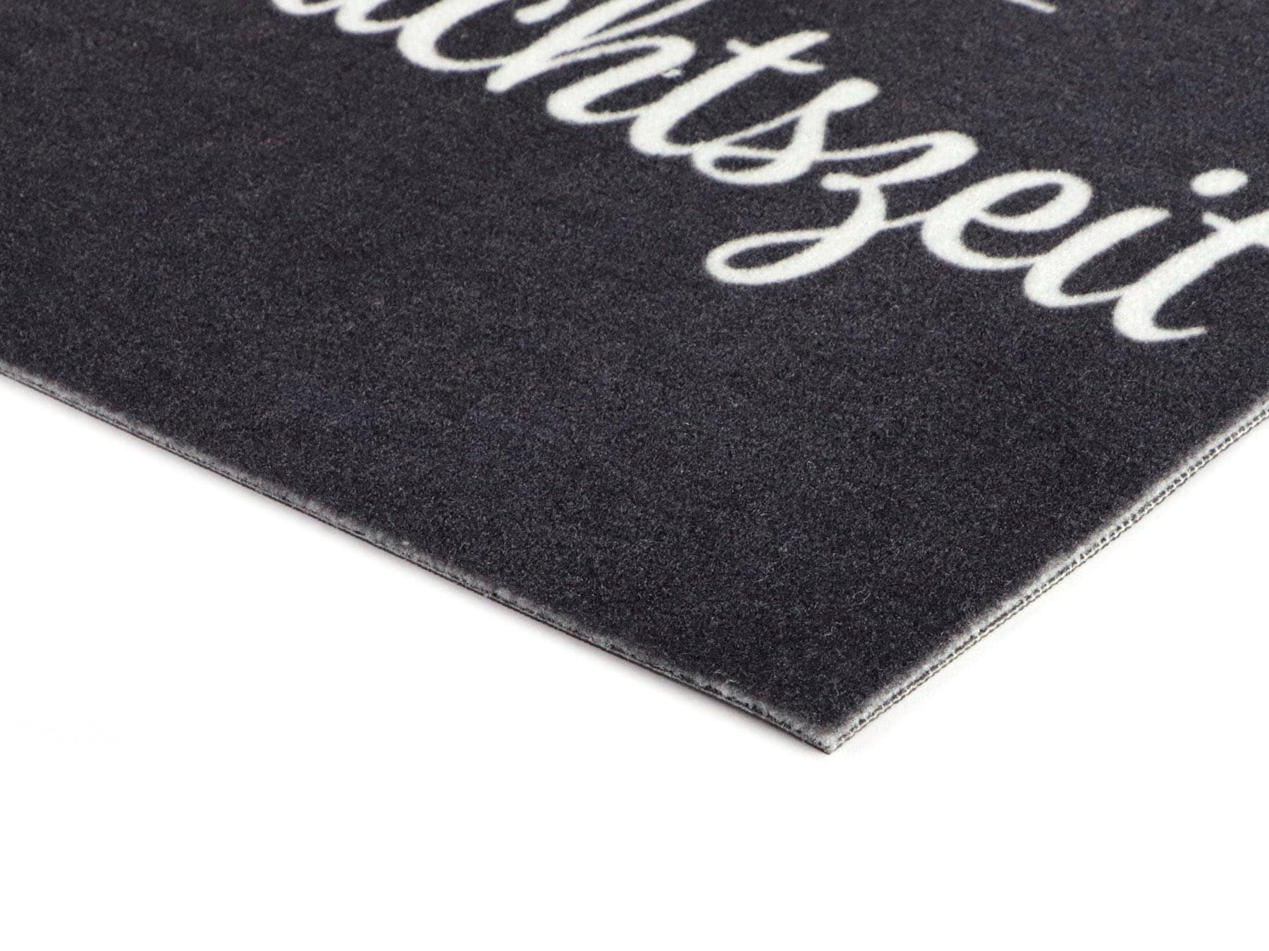 Primaflor-Ideen in Textil Fussmatte »VELVET - WEIHNACHTSZEIT«, rechteckig, 5 mm Höhe, Schmutzfangmatte, Weihnachten, mit Spruch, waschbar, rutschhemmend