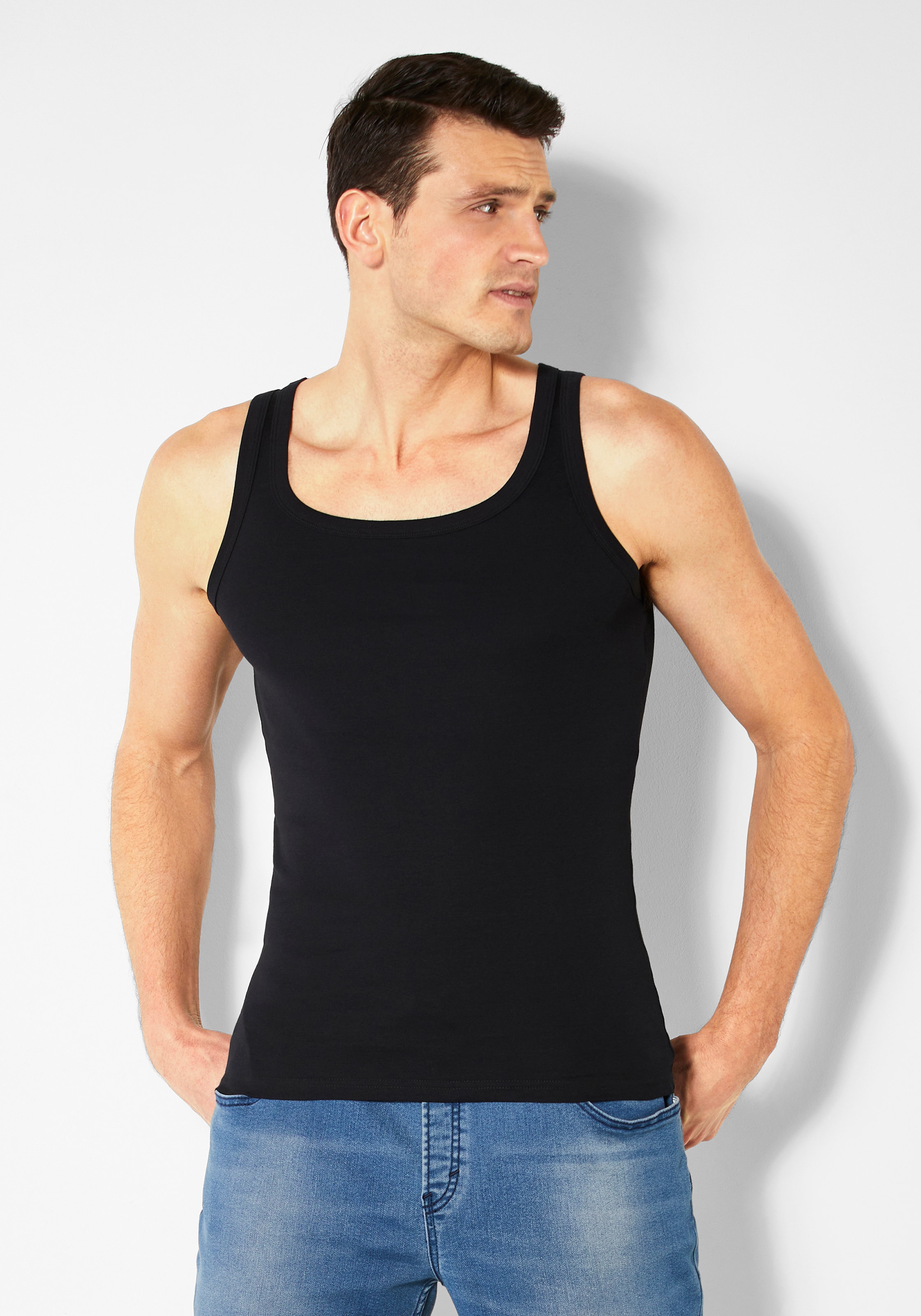 H.I.S Tanktop, (Packung, 2 tlg.), schlichtes Basic, perfekt zum Unterziehen