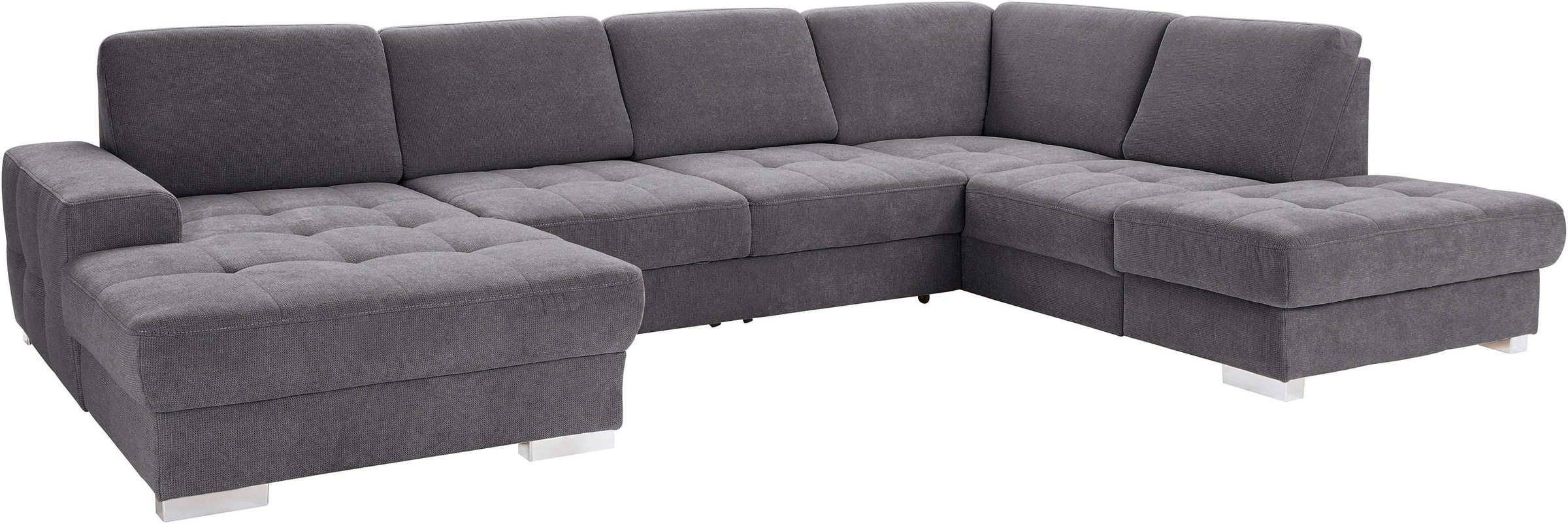 sit&more Wohnlandschaft »Santorini U-Form«, mit Federkern und Sitztiefenverstellung, wahlweise mit Bettfunktion