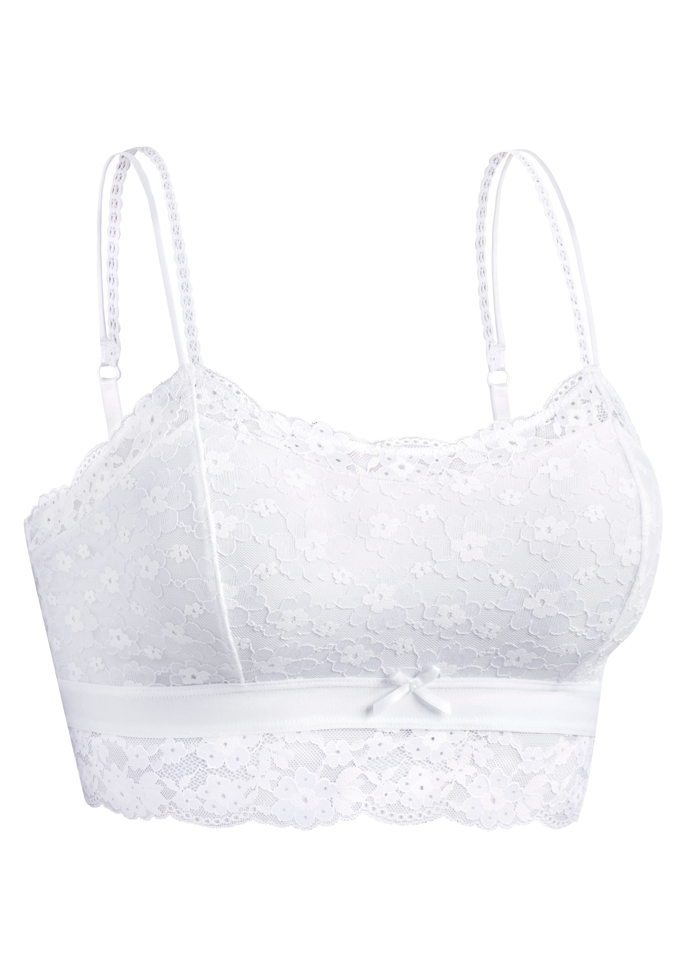 Vivance Bralette-BH »Anisa«, aus blumiger Spitze in leichter Longform, sexy Dessous