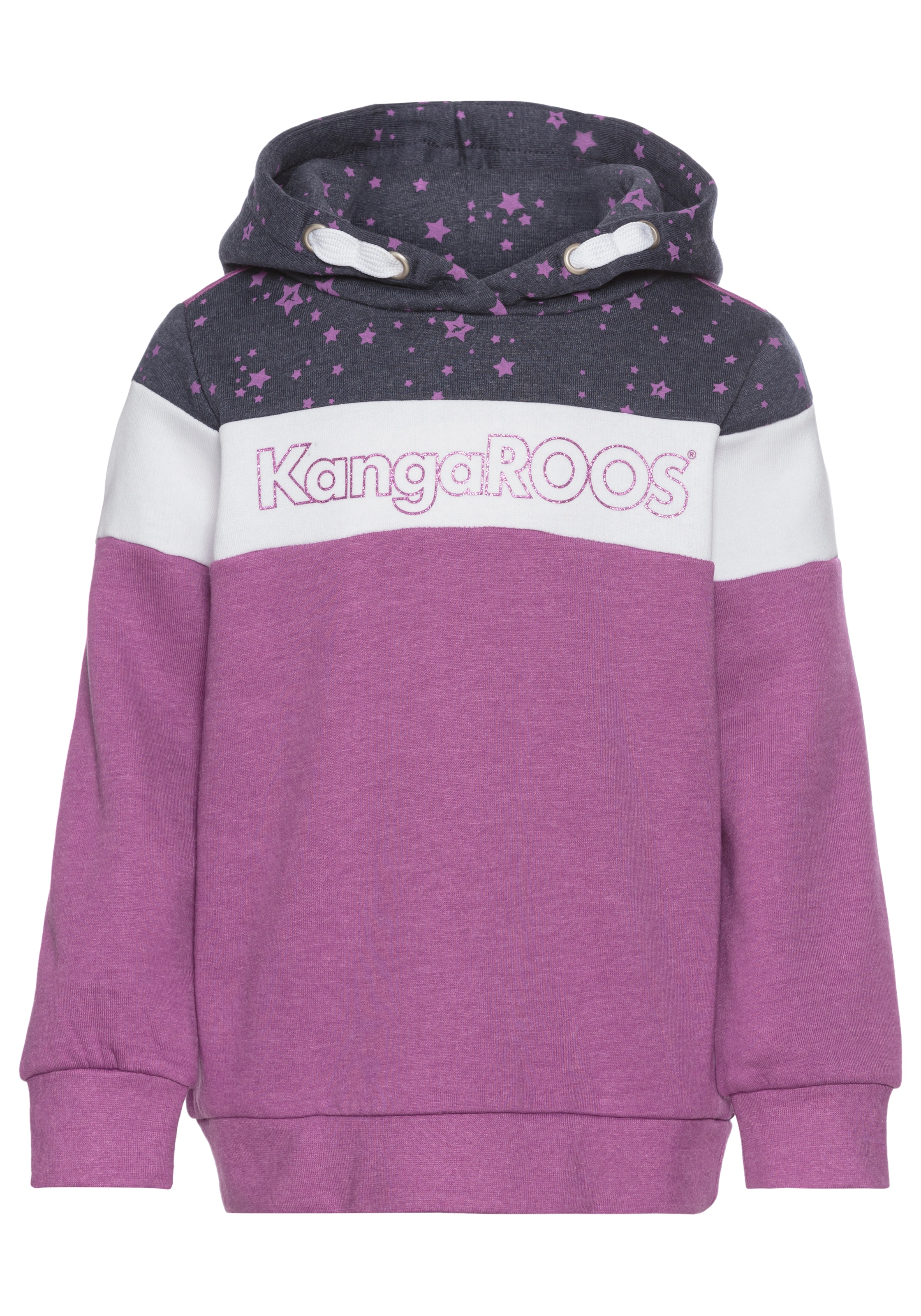 KangaROOS Kapuzensweatshirt »Colorblocking«, für kleine Mädchen