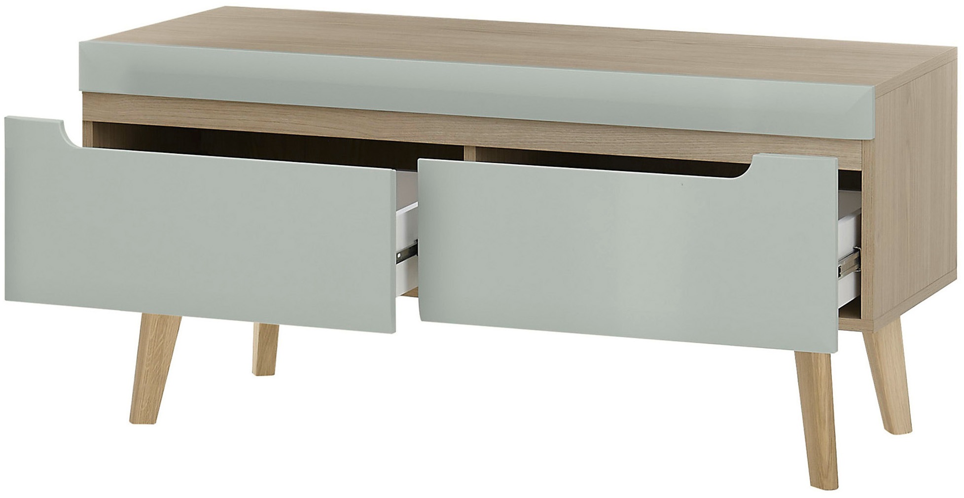 INOSIGN Wohnwand »Torge, Anbauwand, Schrankwand, Mediawand, Wohnzimmer-Set«, (4 St.), enthält Lowboard, Sideboard, Highboard + Wandboard, 361 cm breit