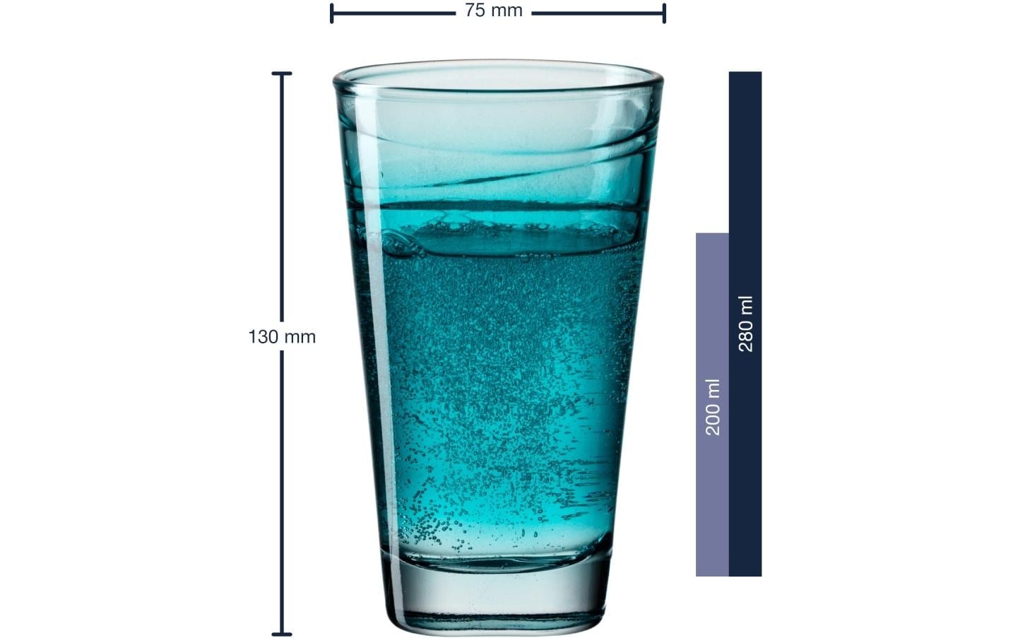 LEONARDO Glas »Vario Struttura, 280ml«, (6 tlg.)