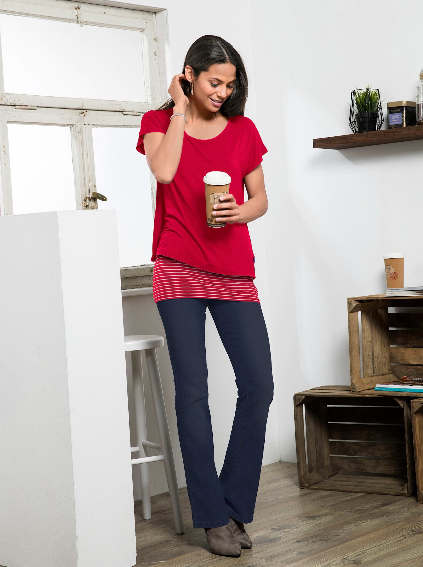 Casual Looks 2-in-1-Shirt »Shirt + Top« 1 Stk.
