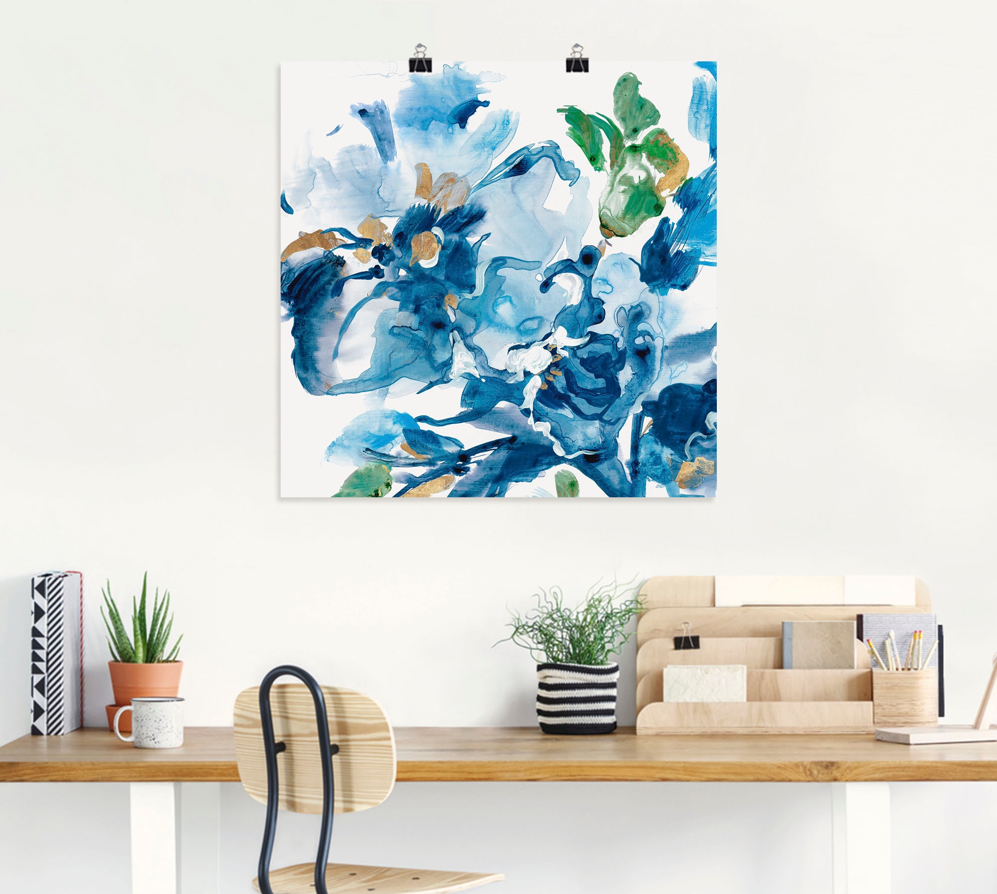 Artland Wandbild Poster Jelmoli-Versand (1 St.), »Cerulean Leinwandbild, oder versch. Floral«, in Blumenbilder, Alubild, als bestellen online Wandaufkleber | Grössen