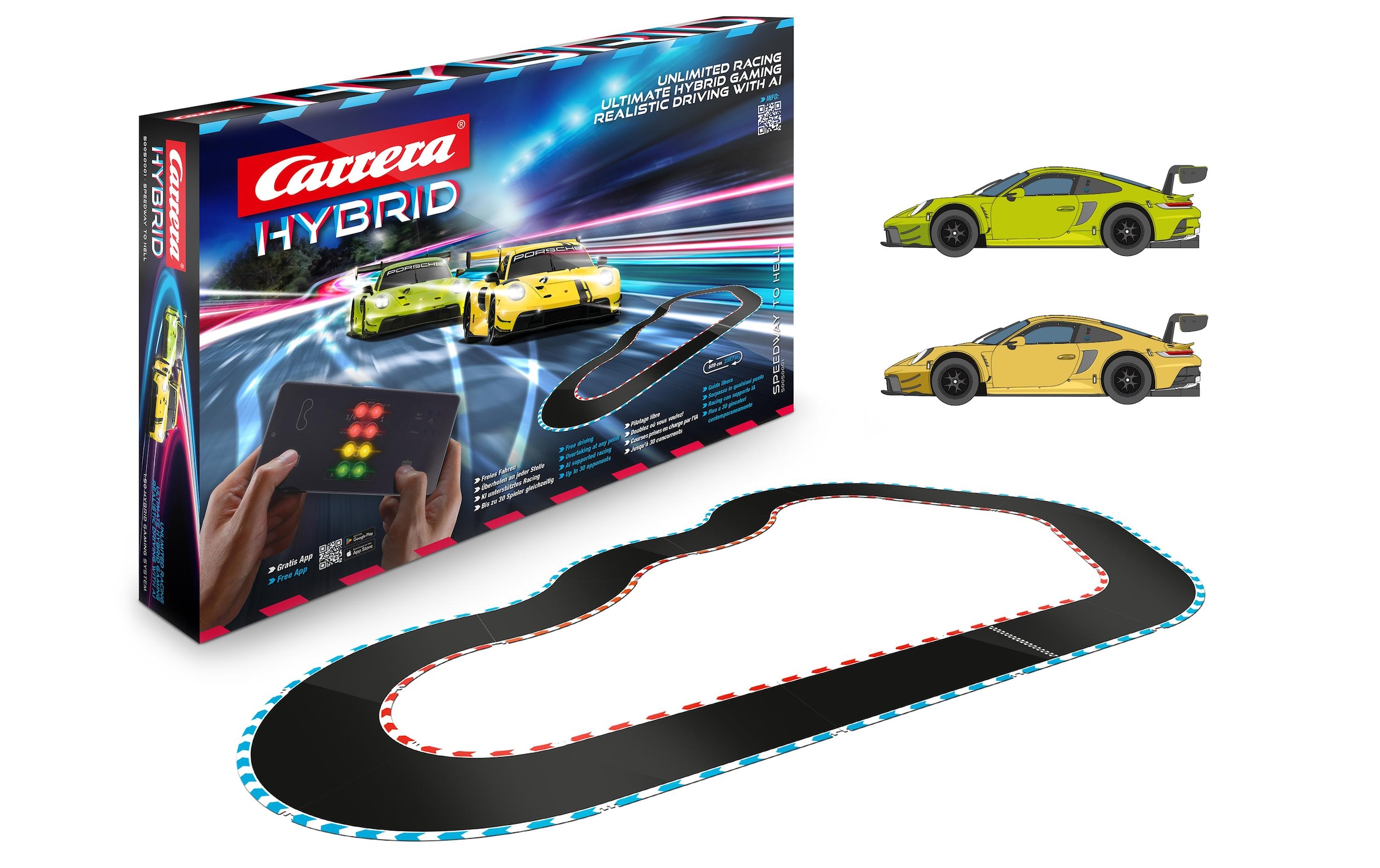 Carrera® Rennbahn-Auto »Speedway to Hell – Hybrid Set«