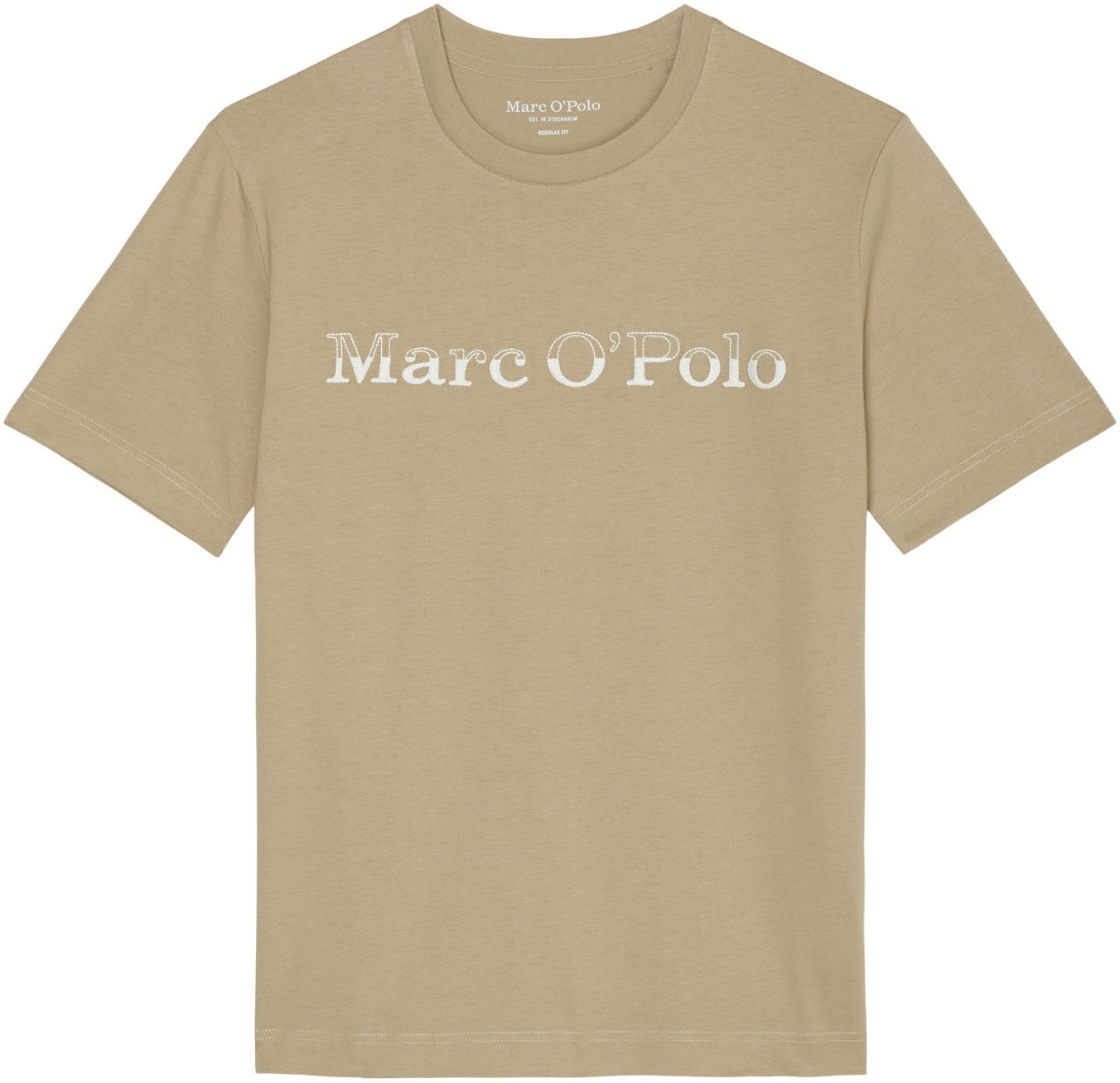 Marc O'Polo T-Shirt Kontrastierende Logo-Stickerei auf der Brust
