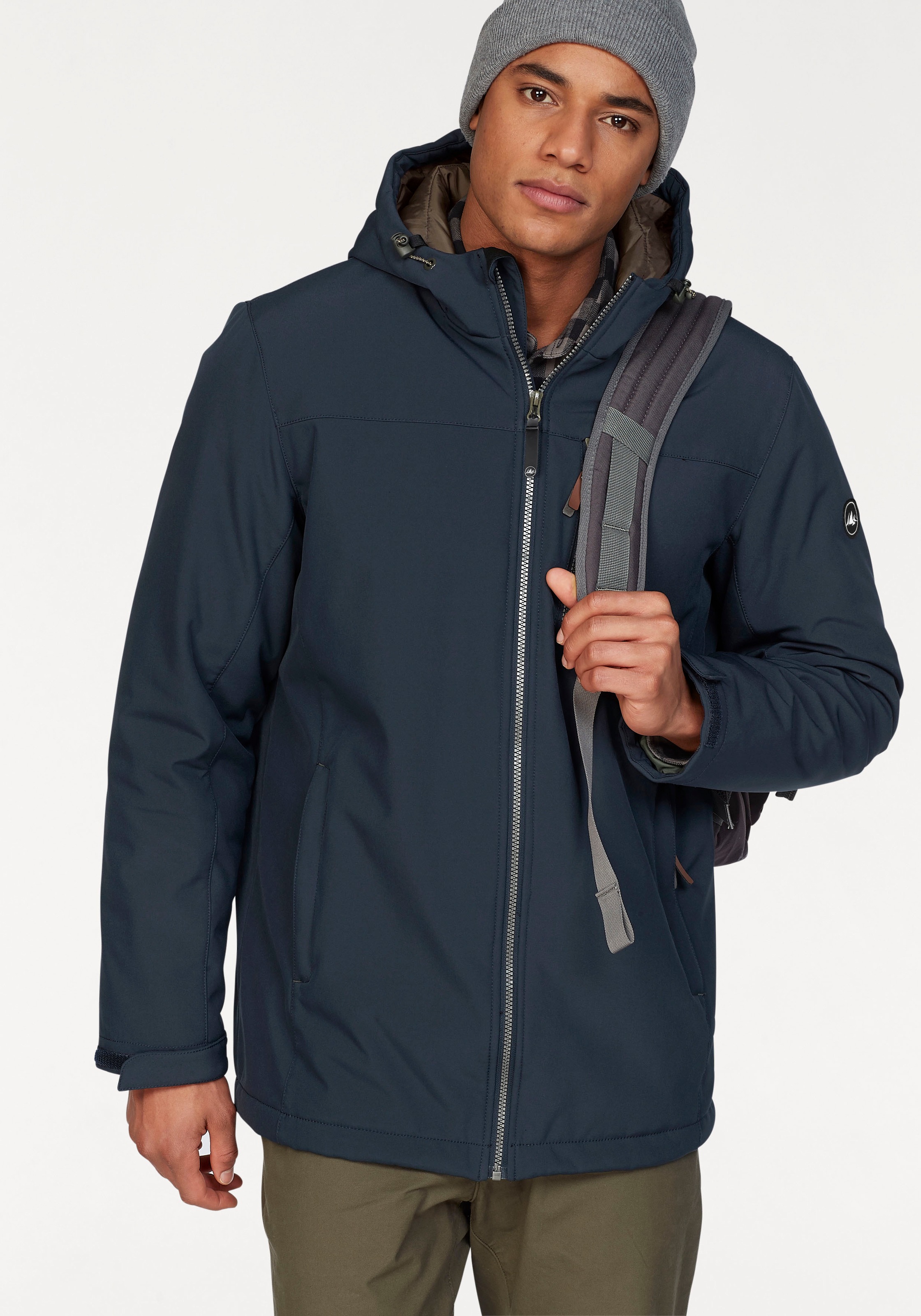 Polarino Winterjacke mit Kapuze atmungsaktiv, wasserabweisend, winddicht