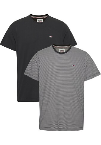 Tommy Jeans T-Shirt »TJM 2 PACK STRIPE & SOLID TEE«, (Packung, 2 tlg.), mit... kaufen