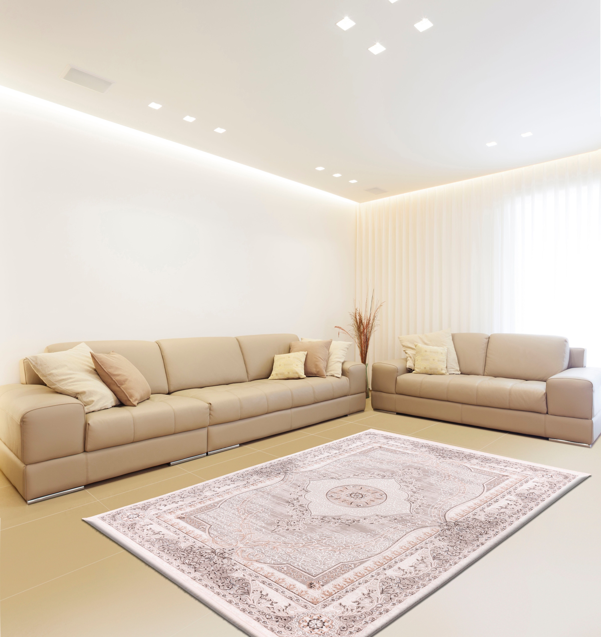 »Miran calo-deluxe Teppich Wohnzimmer | shoppen mit 825«, Fransen, Design, Jelmoli-Versand online rechteckig, Vintage