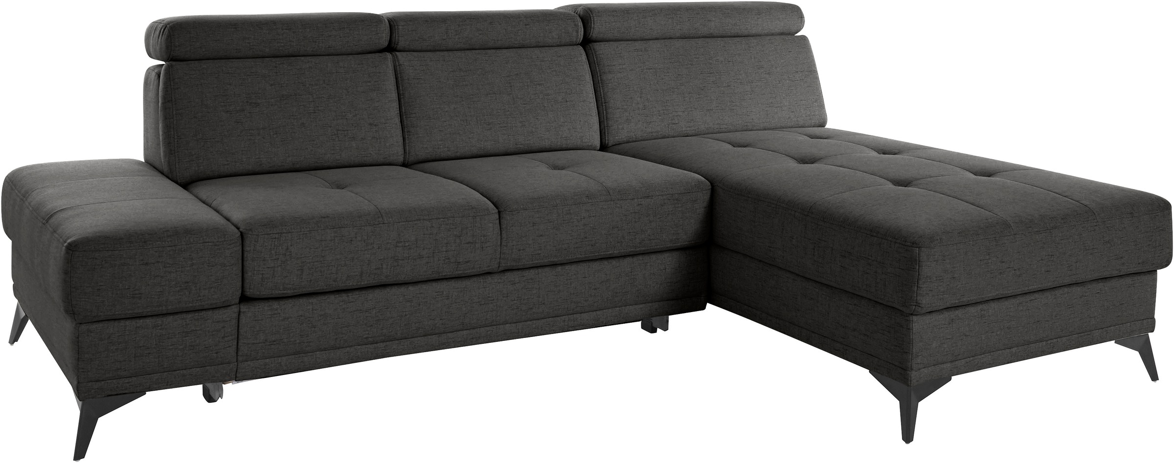 INOSIGN Ecksofa »Cardiz L-Form«, inkl.Kopfteilverstellung und Federkern wahlweise mit Bettfunktion