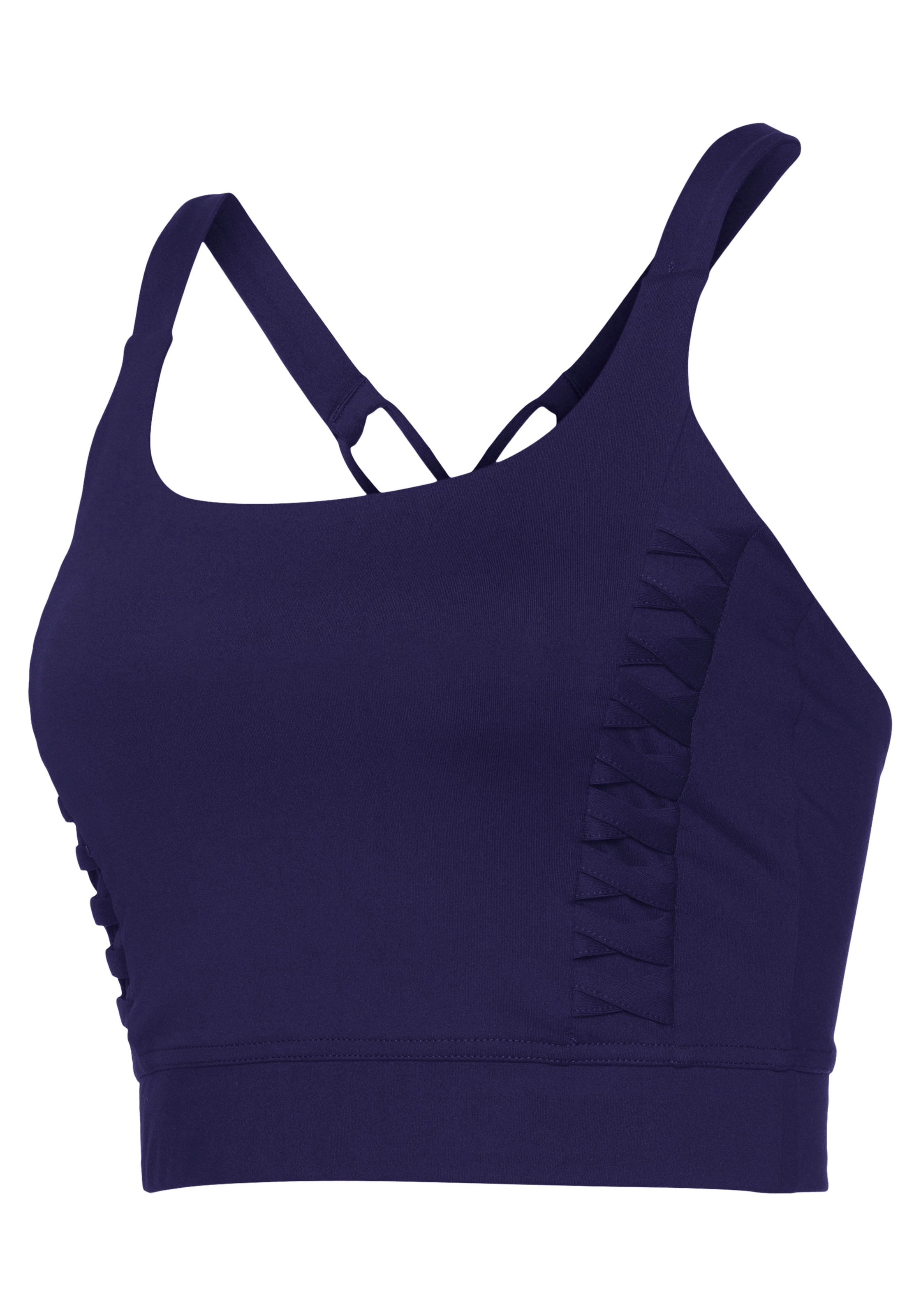 LASCANA ACTIVE Crop-Top, Sporttop mit gekreutzten Trägern und Rundhalsausschnitt