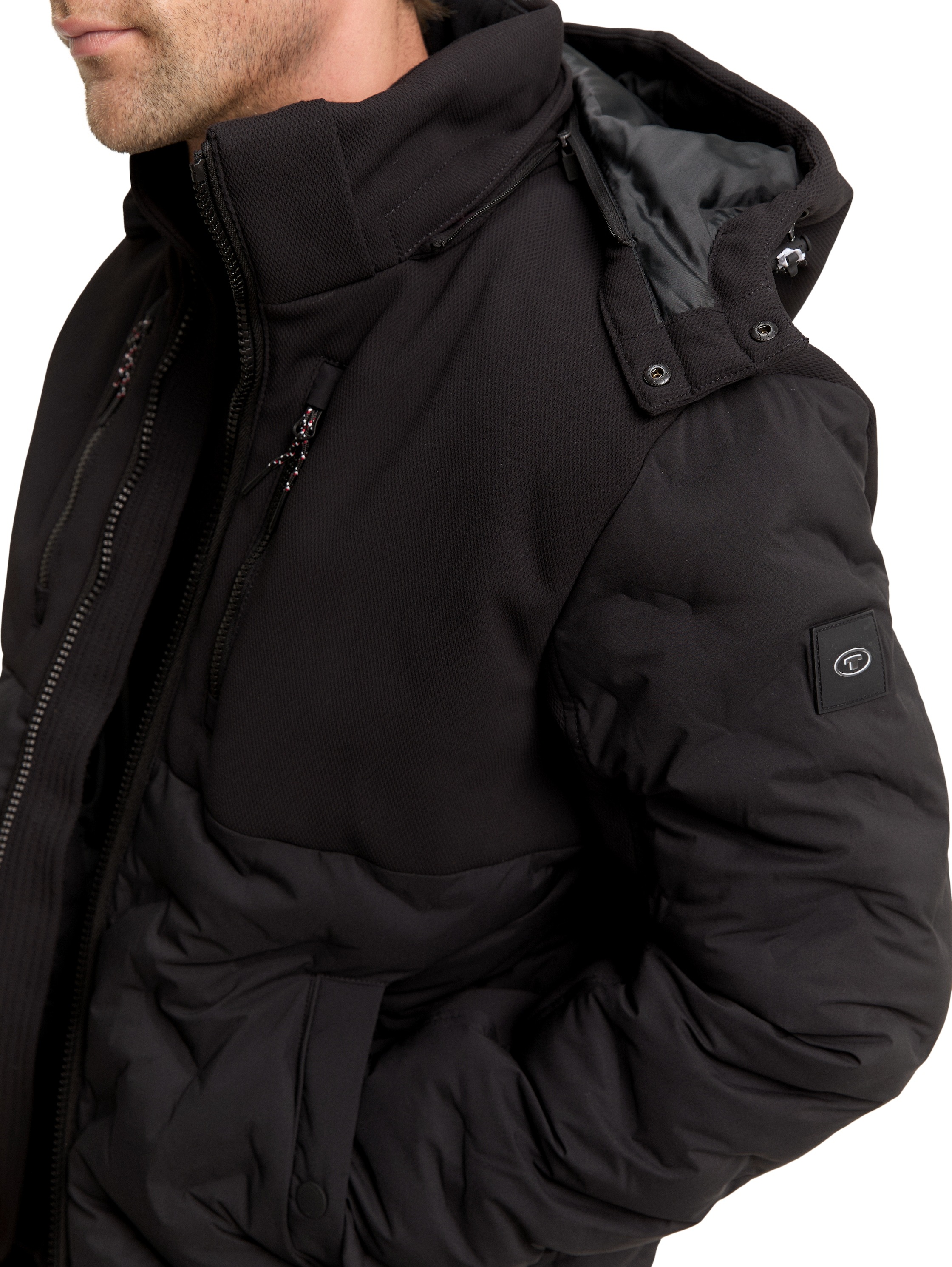 TOM TAILOR Steppjacke, mit Kapuze, mit Kapuze