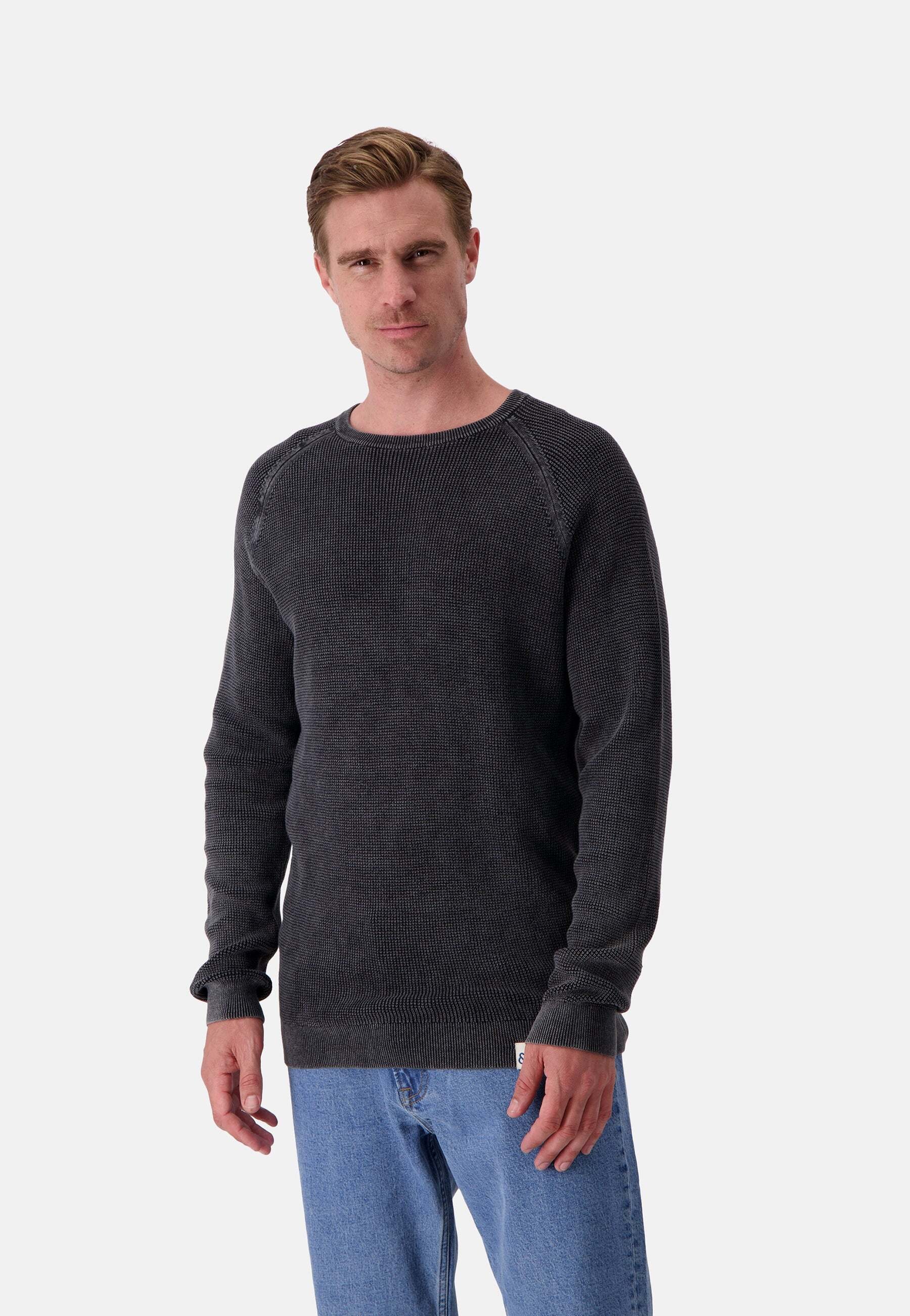 colours & sons Strickpullover »colours & sons Pullover Roundneck Washed«