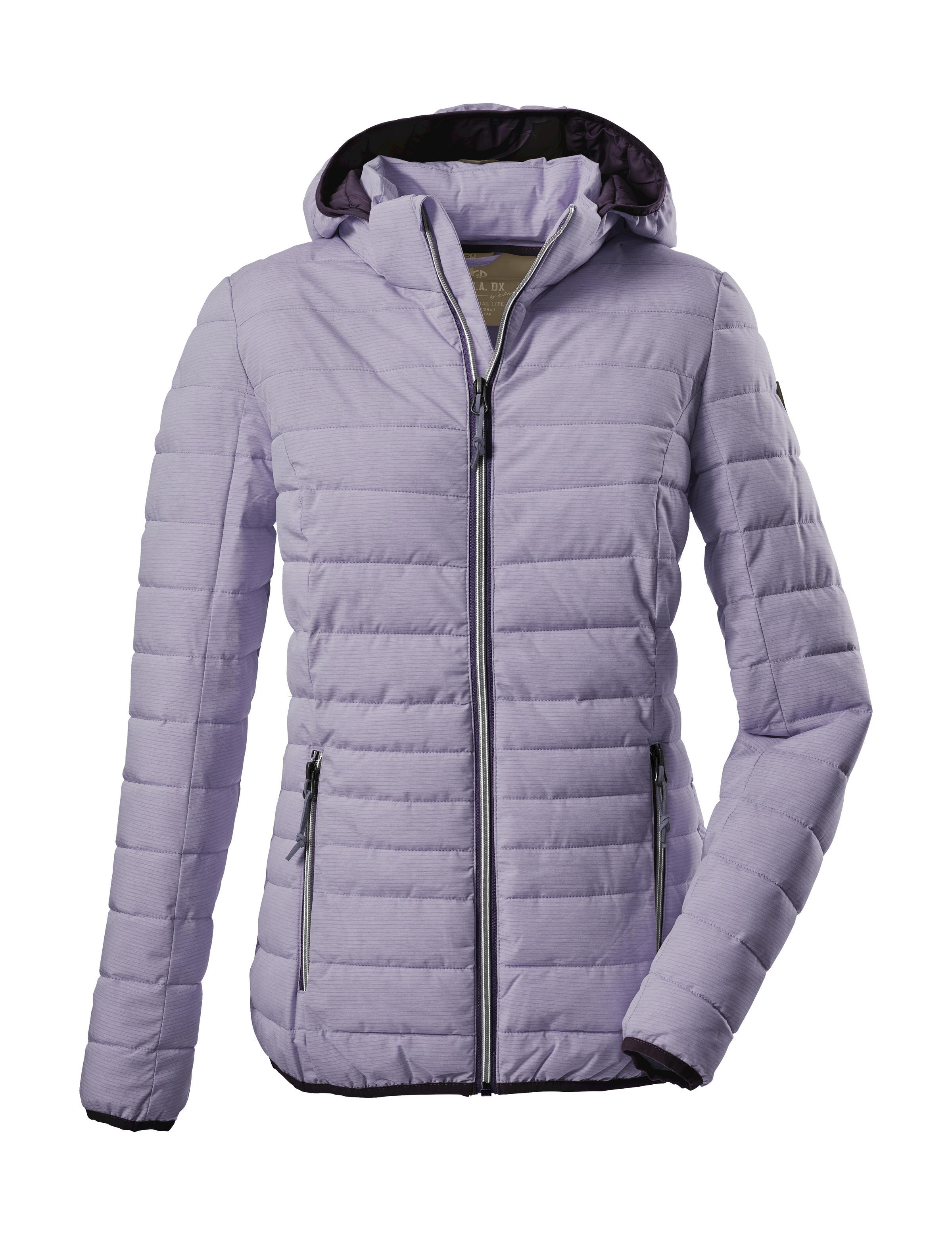 G.I.G.A. DX by killtec Steppjacke »Uyaka Stripe« Leichte, warme Steppjacke mit abnehmbarer Kapuze und Zipper-Taschen
