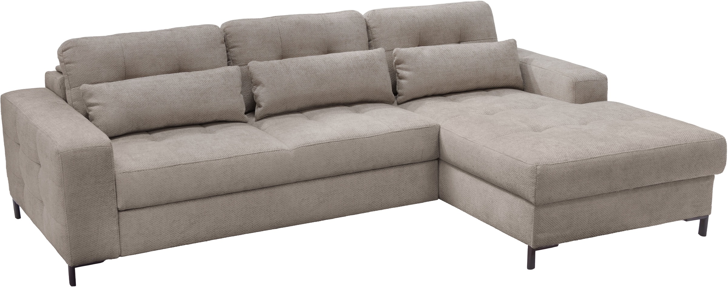 exxpo - sofa fashion Ecksofa »Bonito, mit Rücken- und Sitztiefenverstellung, inkl. Bett & Bettkasten«, Sitztiefenverstellung,Höhenverstellung