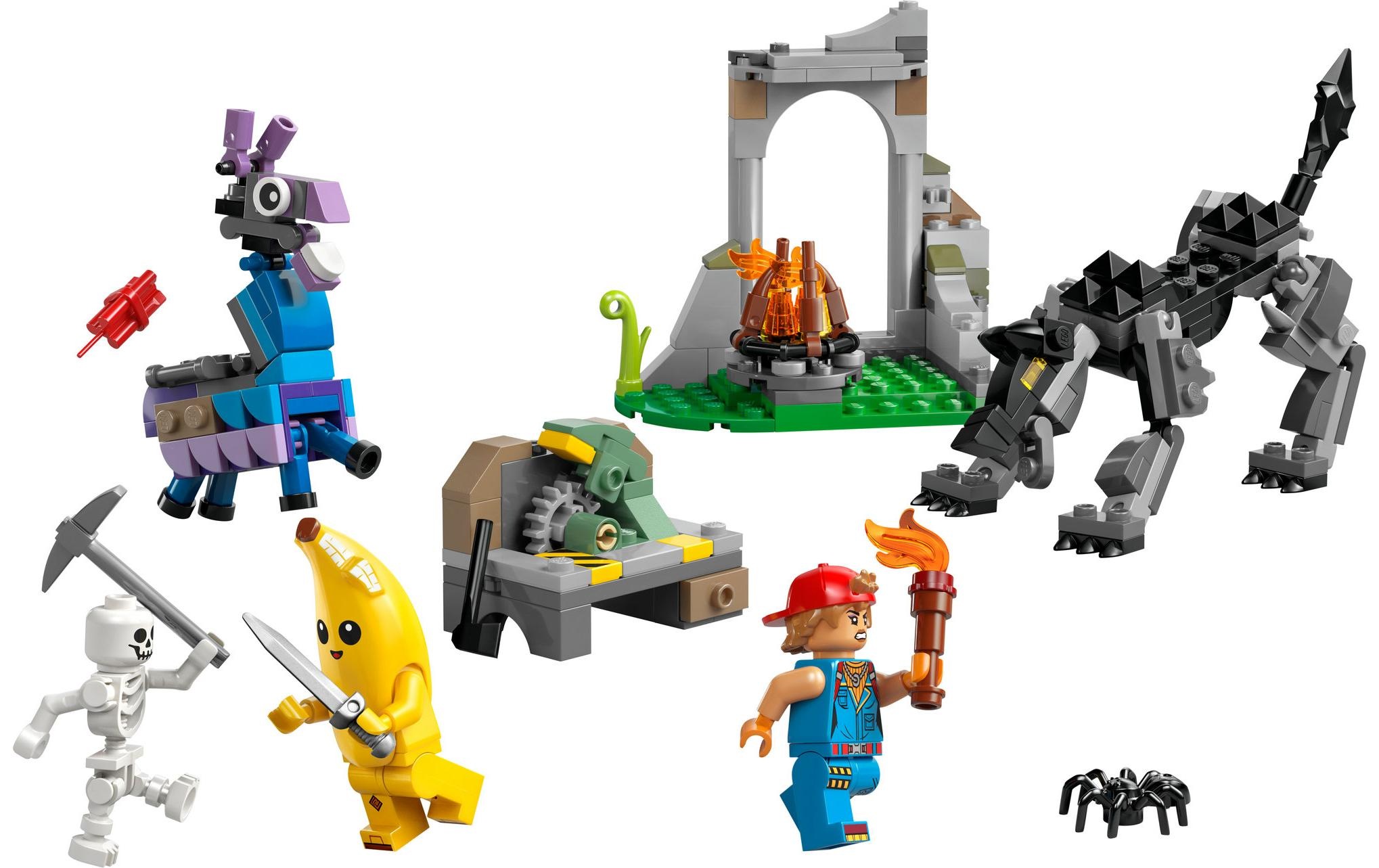 LEGO® Spielbausteine »Fortnite Lager Schali und Zündkerzenkünstlerin 77075«, (250 St.)