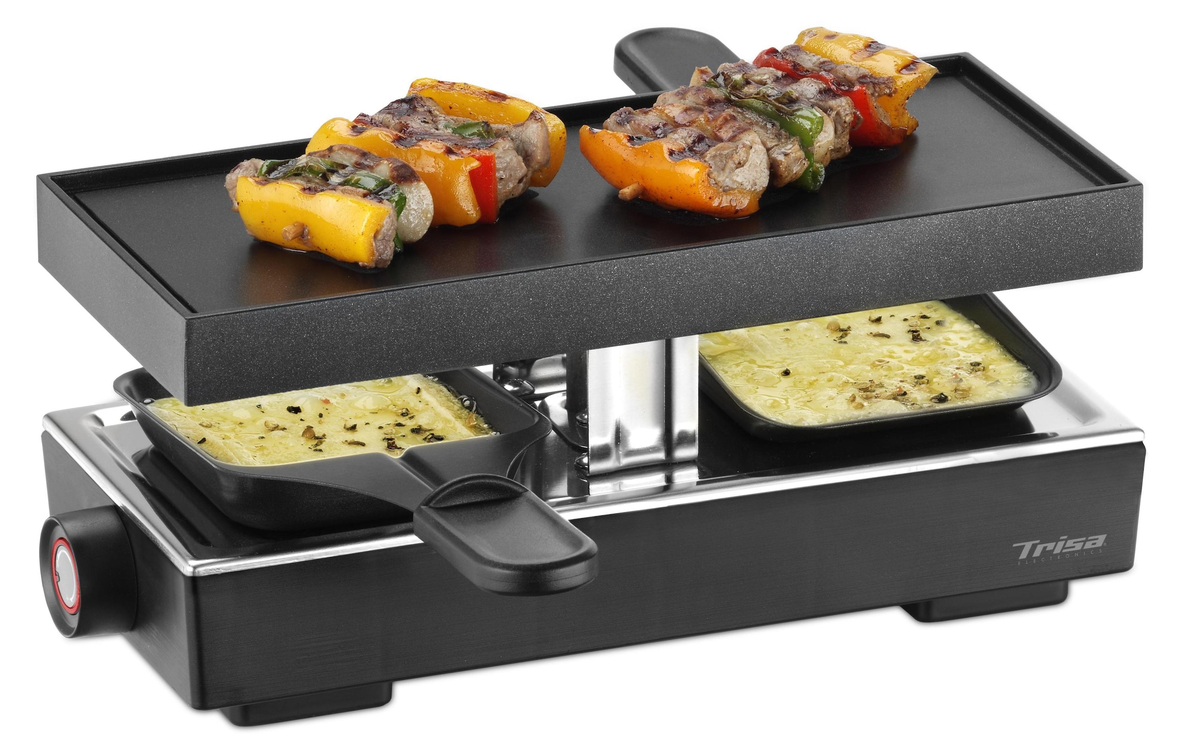 Trisa Raclette »Style«, 2 St. Raclettepfännchen, 440 W