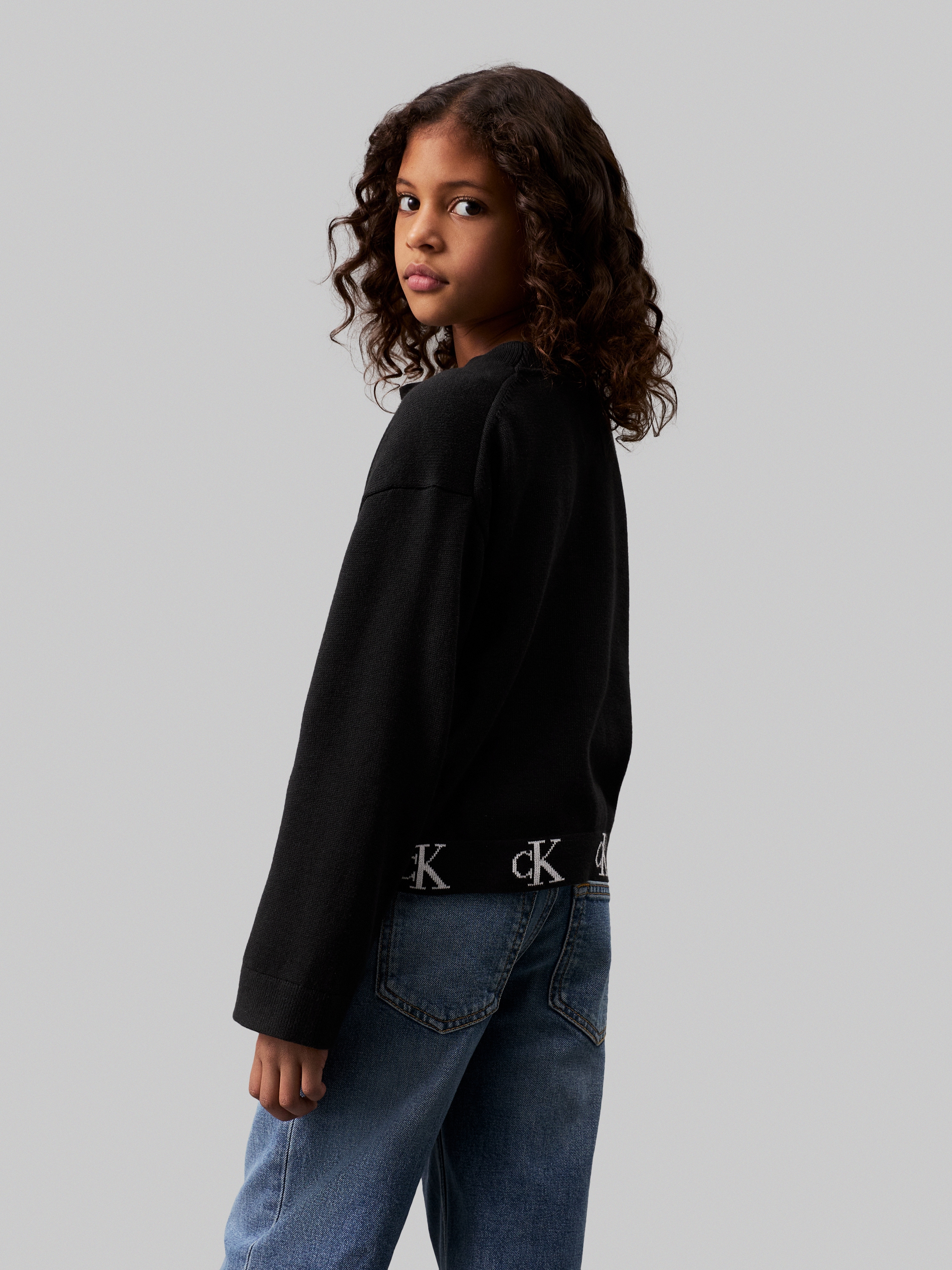 Calvin Klein Jeans Cardigan »MONOGRAM LOGO CARDIGAN«, für Kinder bis 16 Jahre