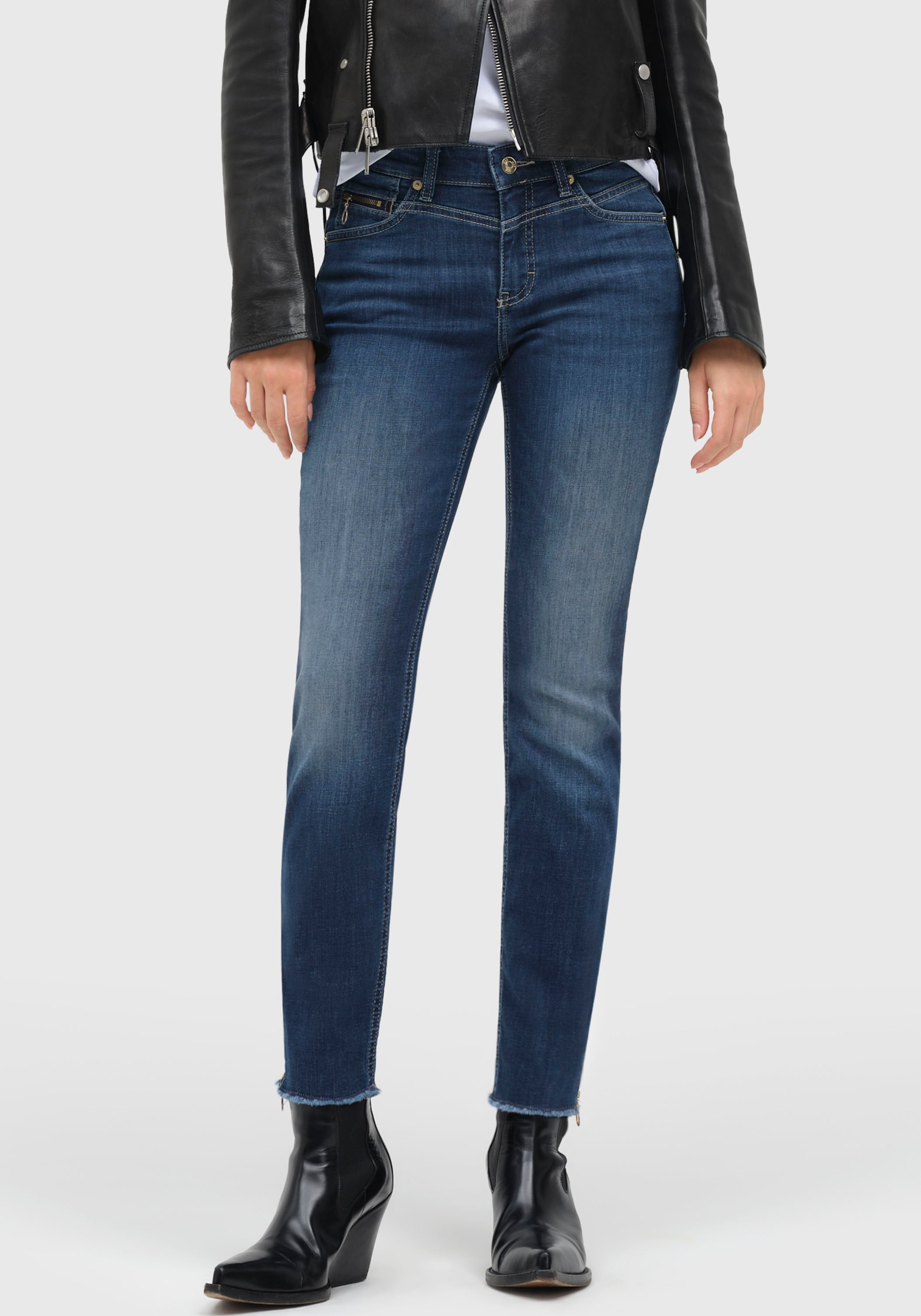 MAC Ankle-Jeans »Rich-Slim Chic«, Mit besonderer Coin-Pocket