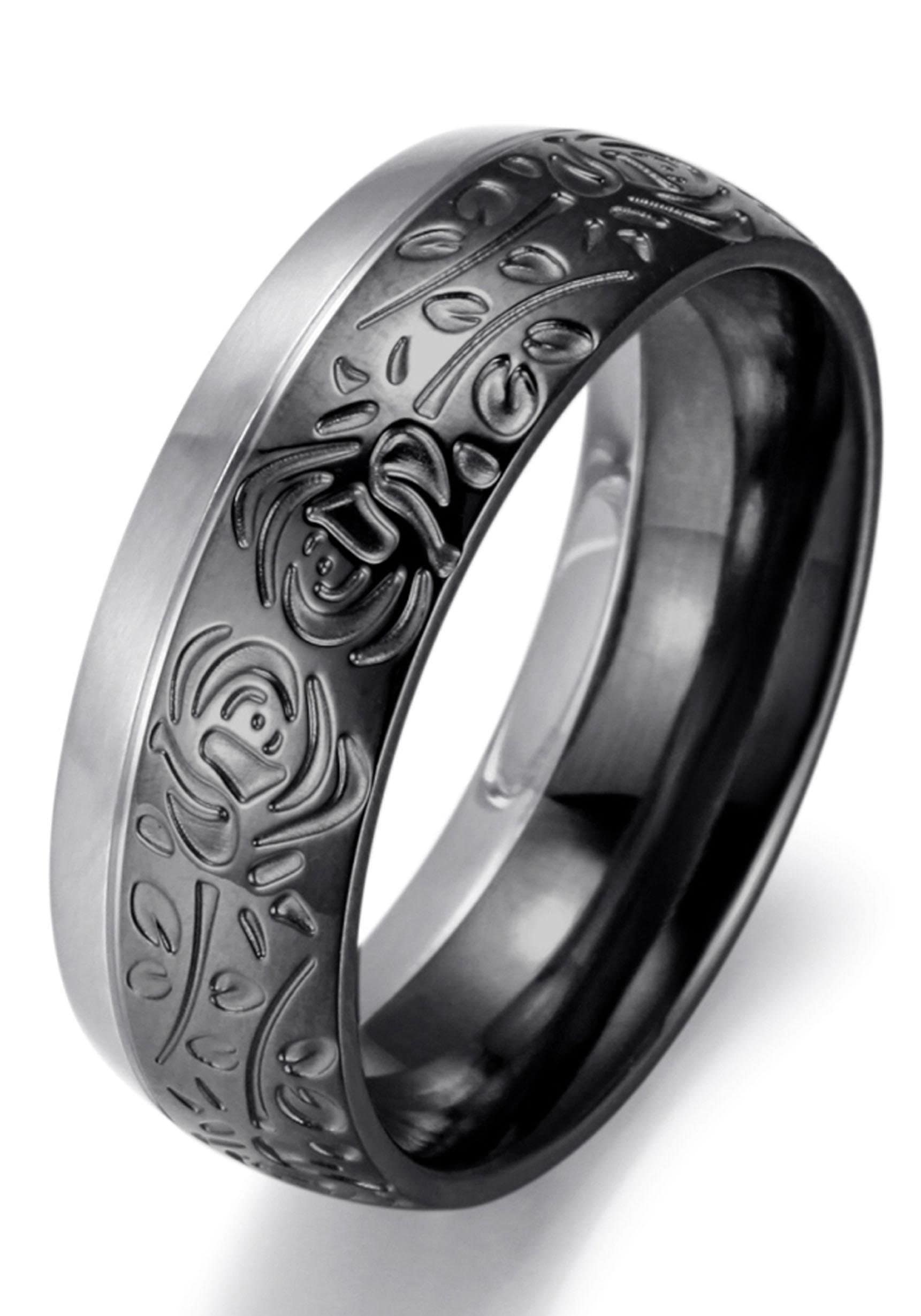 Firetti Trauring "Schmuck Geschenk "LIEBE" bicolor, ca. 8,00 mm breit"