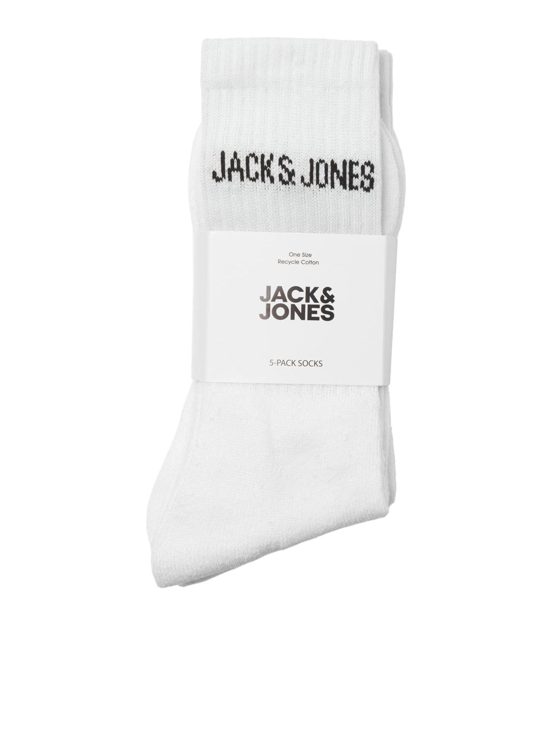 Jack & Jones Tennissocken »JACREGEN TENNIS SOCK 5 PACK NOOS«, (Packung, 5 Paar), mit Stretchanteil