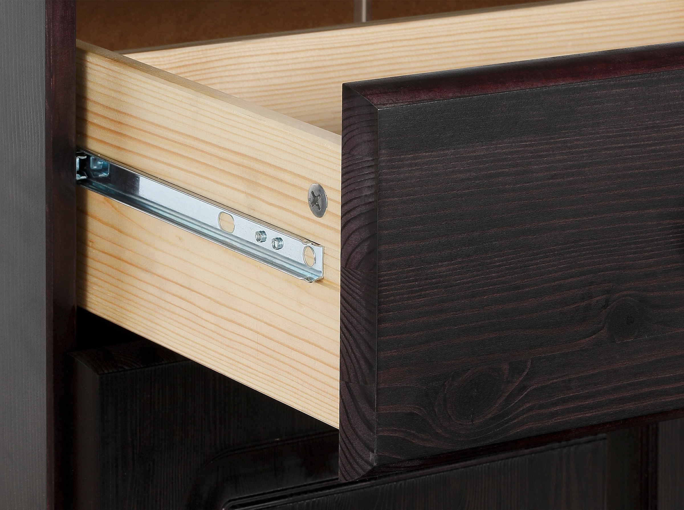 Home affaire Sideboard »Mette«, Kommode mit gefrästen, kugelförmigen Füssen, Breite 120 cm