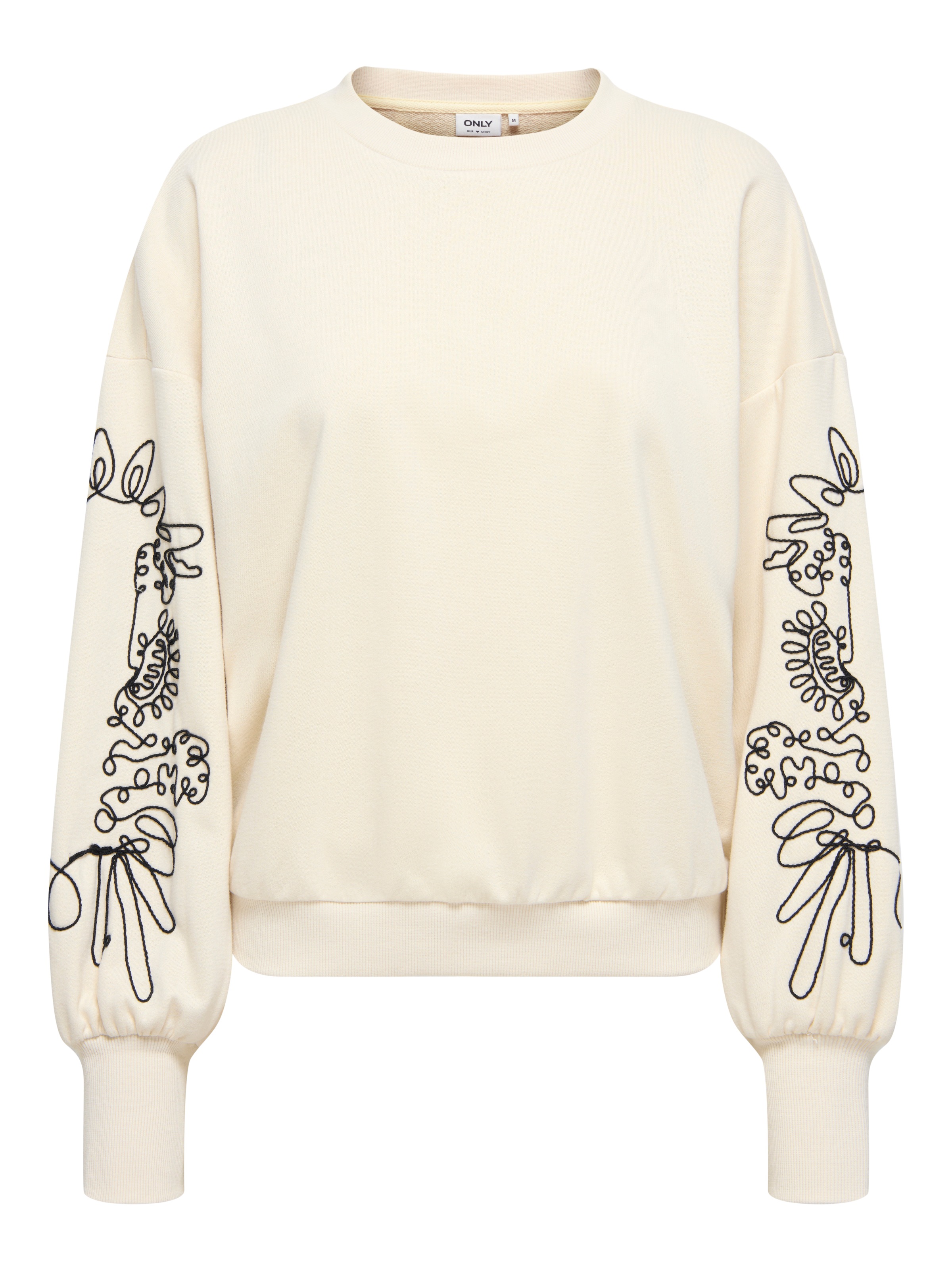 ONLY Sweatshirt »ONLBROOKE L/S O-NECK DETAIL SWT NOOS«
